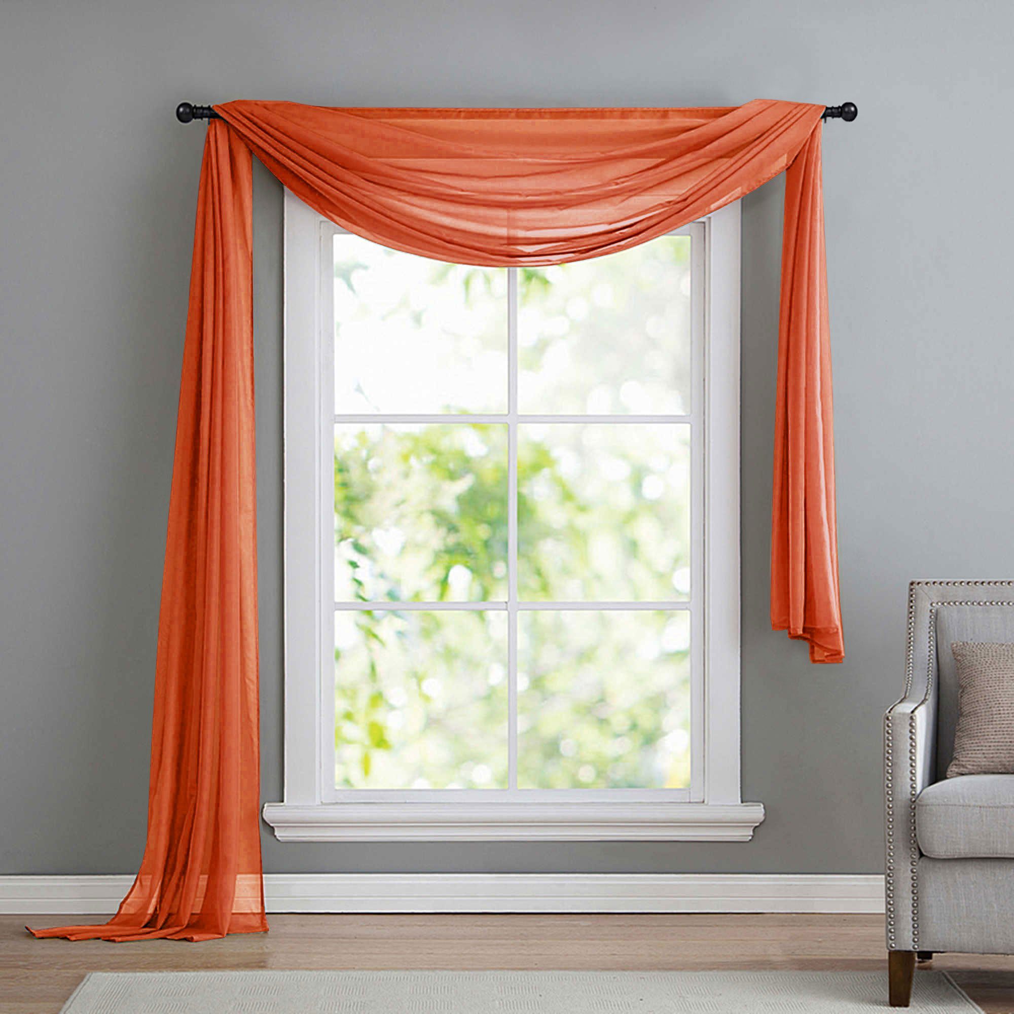 Gardinenbox Freihanddeko (1 St), ohne, transparent, Voile, Uni Volant Trans günstig online kaufen