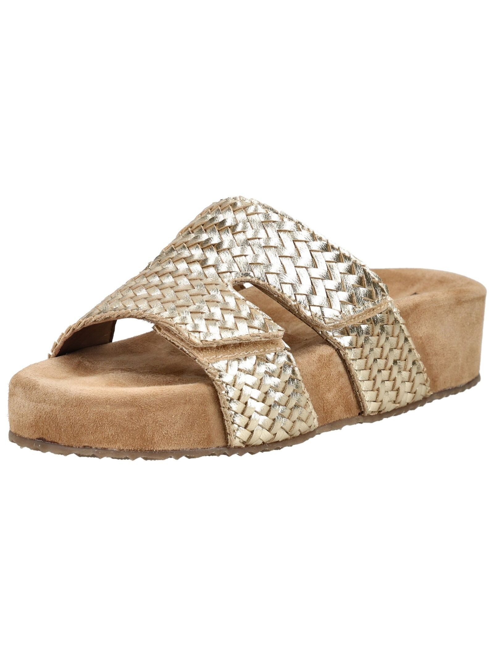 Lazamani Lazamani Pantoletten Leder/Textil Pantolette
