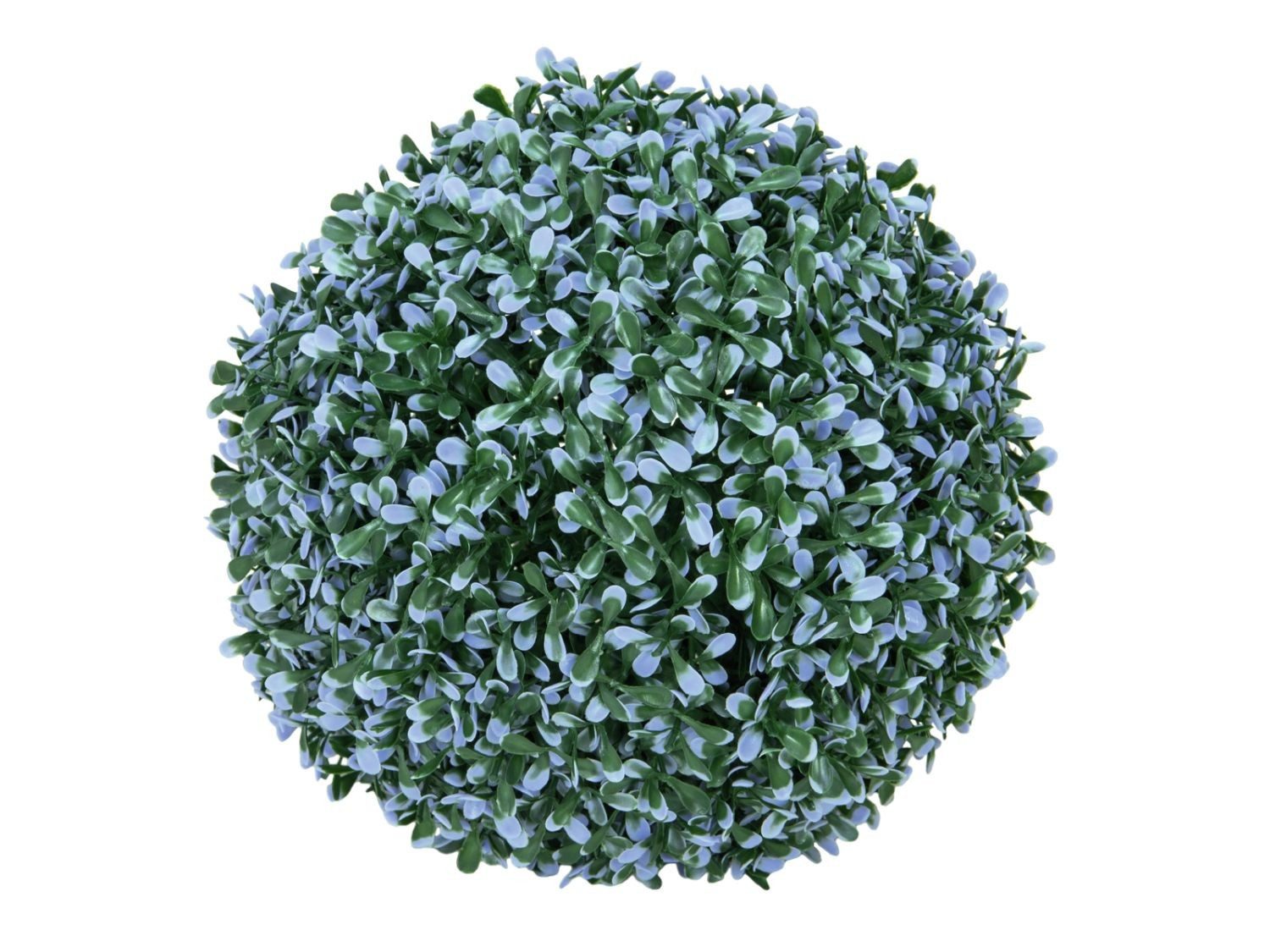 Kunstpflanze Plastik Buchskugel Fritz, blau-grün, Ø22cm Buchsbaum, artplants, Höhe 22.0 cm