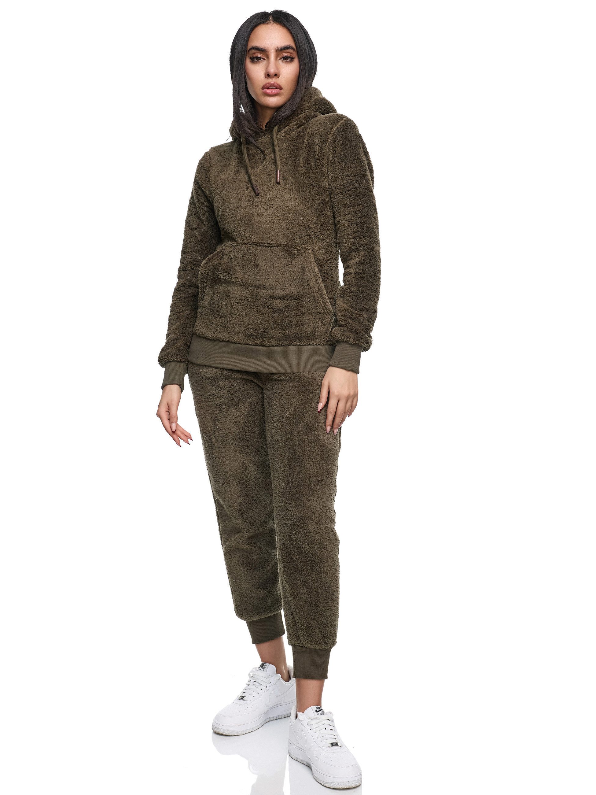 REPUBLIX Jogginganzug EMERY, Damen Plüsch Zweiteiler Hausanzug Training Spo günstig online kaufen