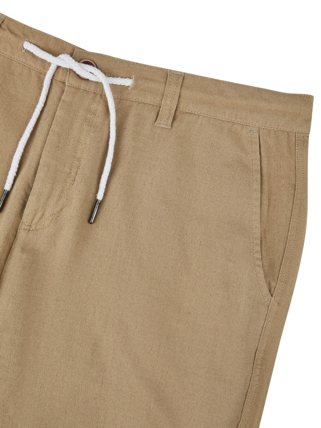 riverso Chinoshorts Herren Freizeitshorts RIVOliver Regular Fit Leinenshort mit Zugbandverschluss