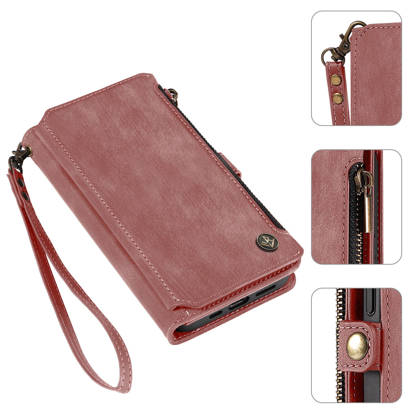 Tec-Expert Handyhülle Geldbörse Hülle mit RFID Schutz für Xiaomi Redmi Note 15 Pro 5G 6.83 Zoll, 6.83, Klapphülle Cover Case mit Kartenfach Geldfach Münzfach – Bild 2 von 5