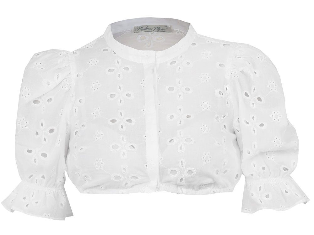 Madame Marie Dirndlbluse Dirndlbluse Ariselle Kurzarm Puffarm weiß günstig online kaufen