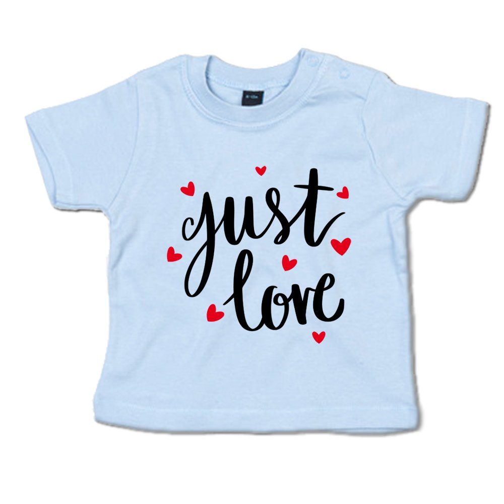 G-graphics T-Shirt Just love Baby T-Shirt, mit Spruch / Sprüche / Print / Aufdruck