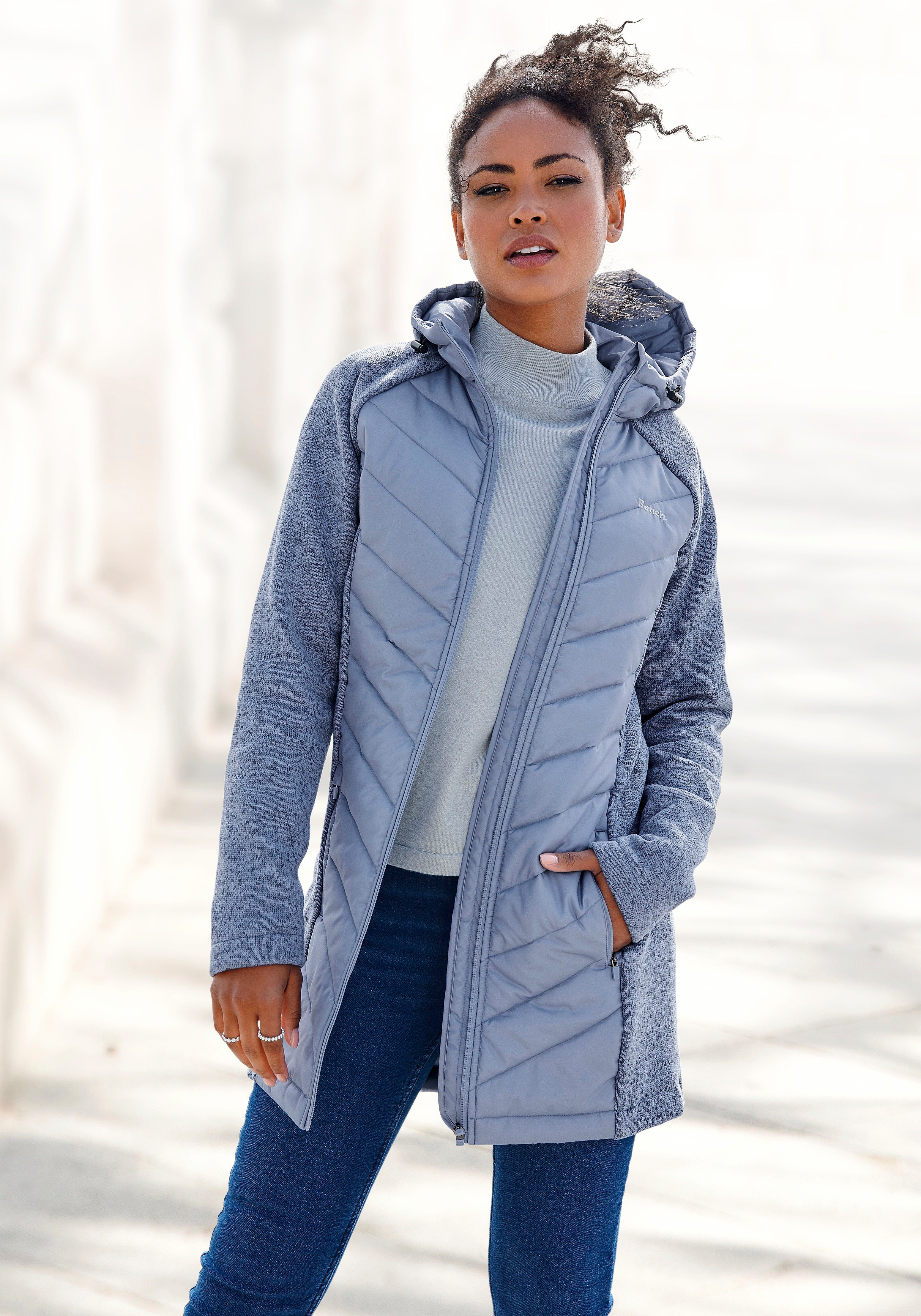 Steppjacken in blau online kaufen » Blaues Puffer Jacket | OTTO