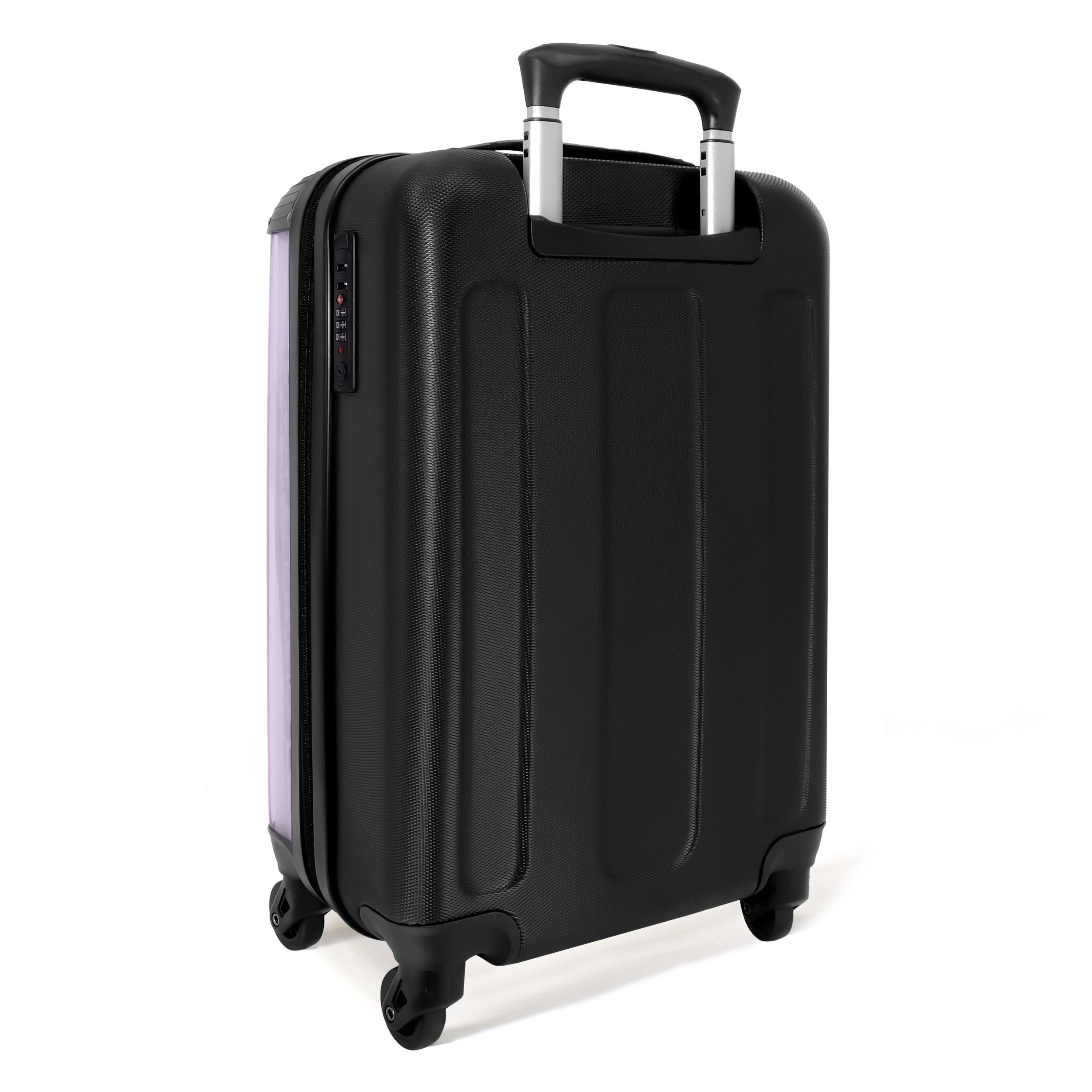 NoBoringSuitcases.com© Hartschalen-Trolley Pastell lila 55x35x20cm, Handgepäck Koffer & Trolleys, Luggage, Reisekoffer Frauen