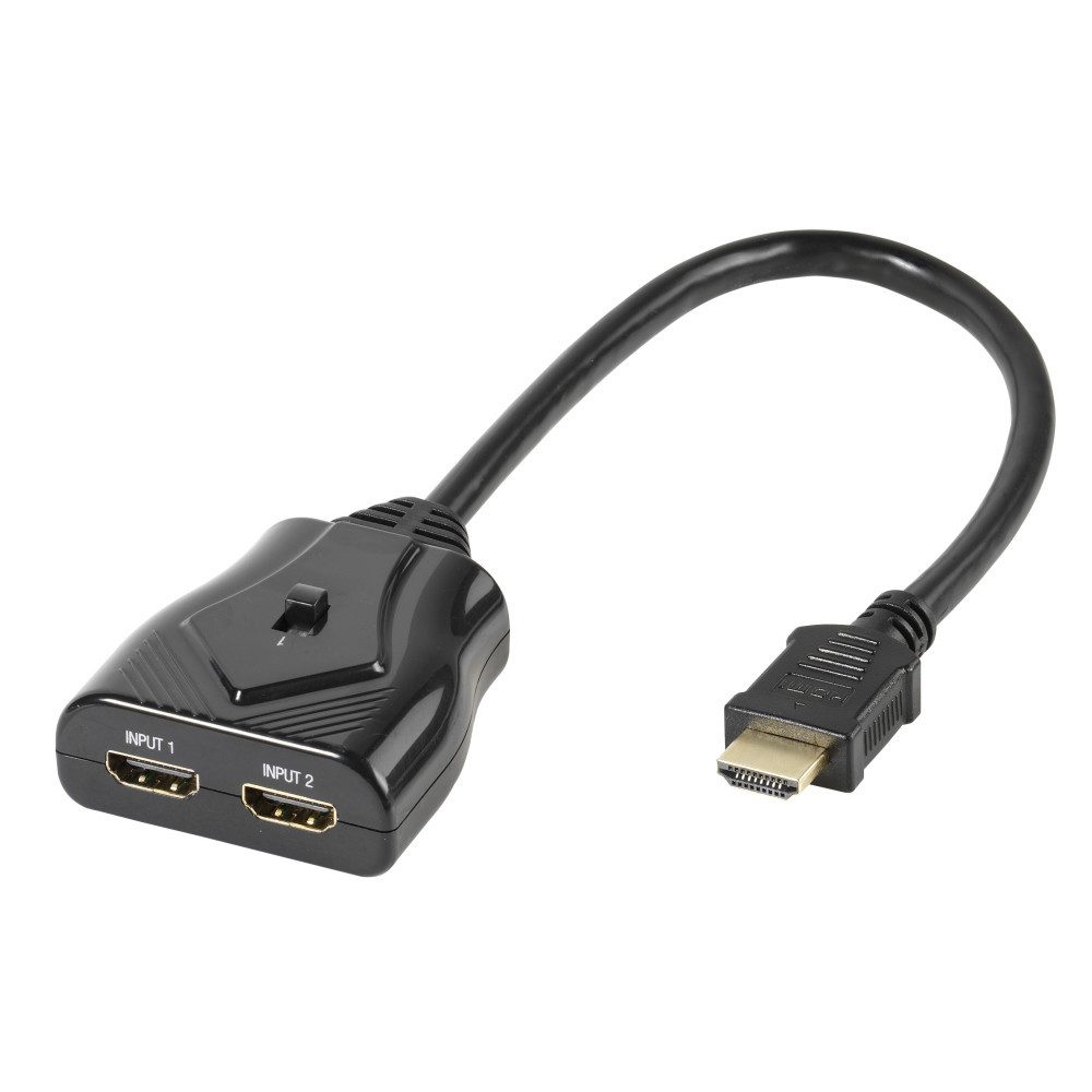 Vivanco HDMI-Splitter HDMI® - Umschalter 2 -> 1, manuell (47157)