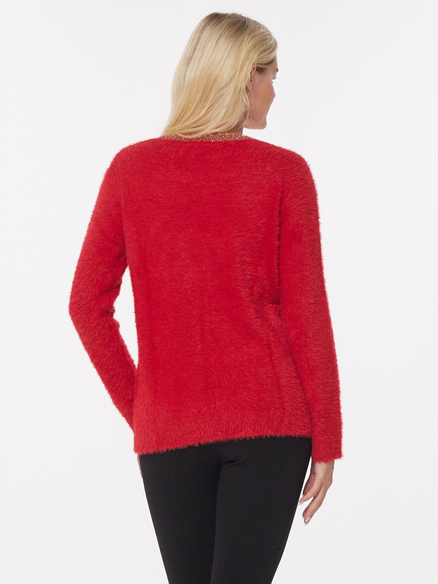 Christian Materne Rundhalspullover Sweater figurbetont aus günstig online kaufen