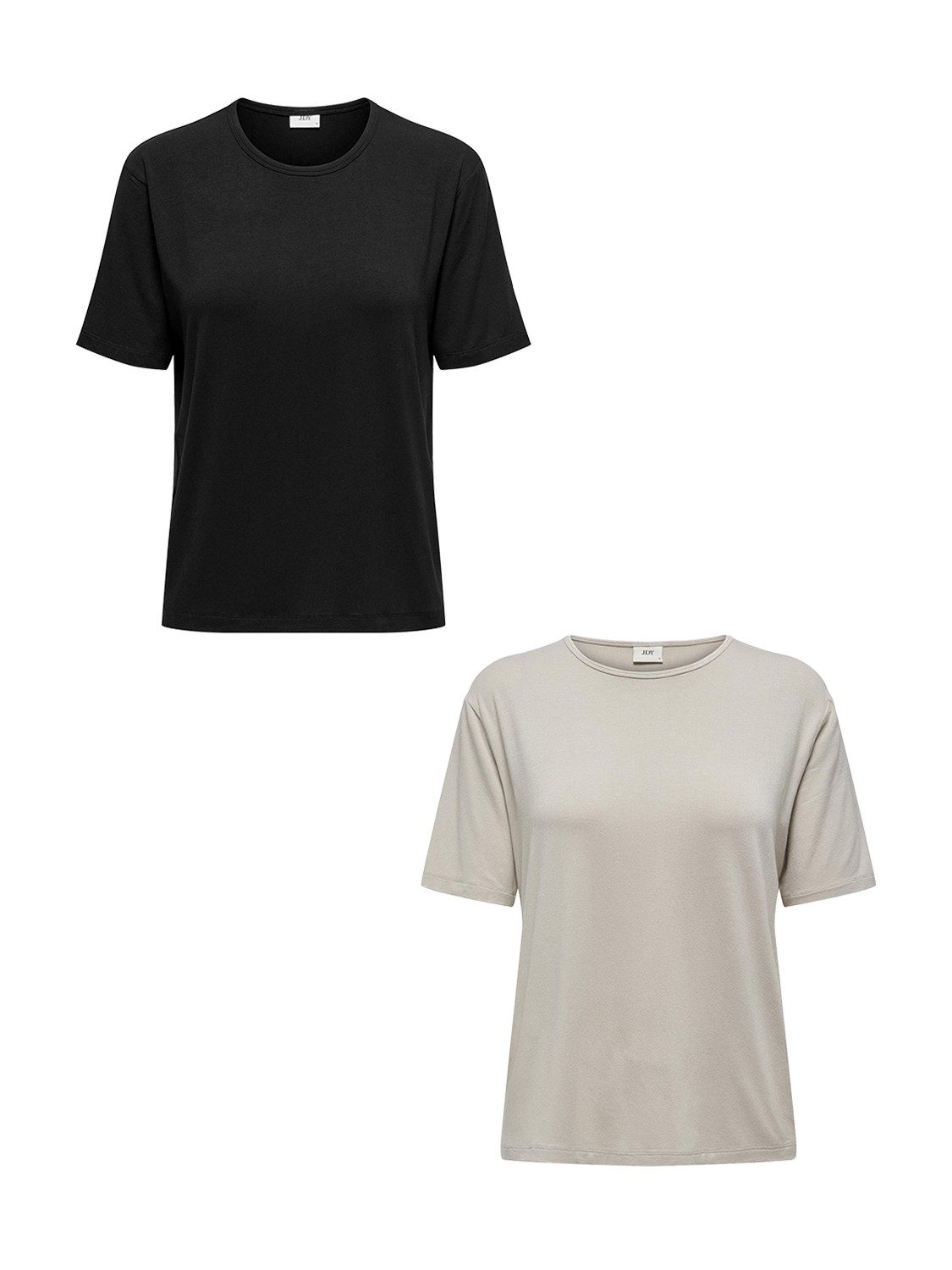 T-Shirt 2er-Set Weich Regular Fit Rundhals