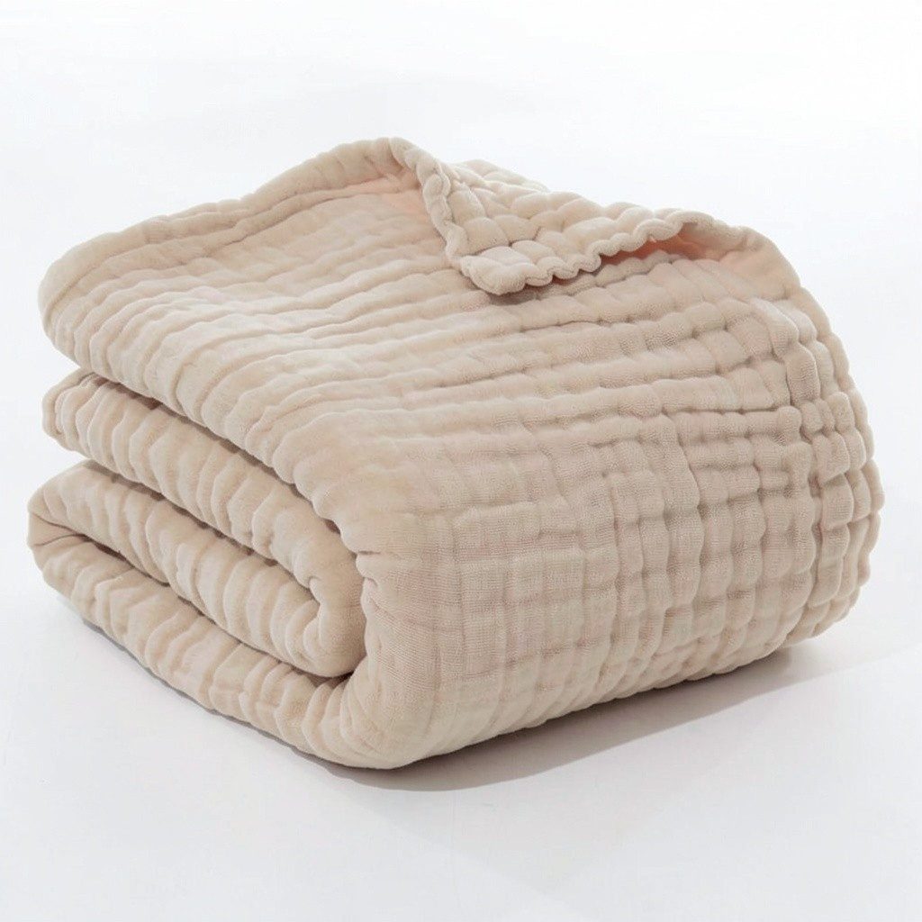 Wohndecke Musselin Decke Sofadecke, JASLIFE, Baumwolldecke,100% Baumwolle