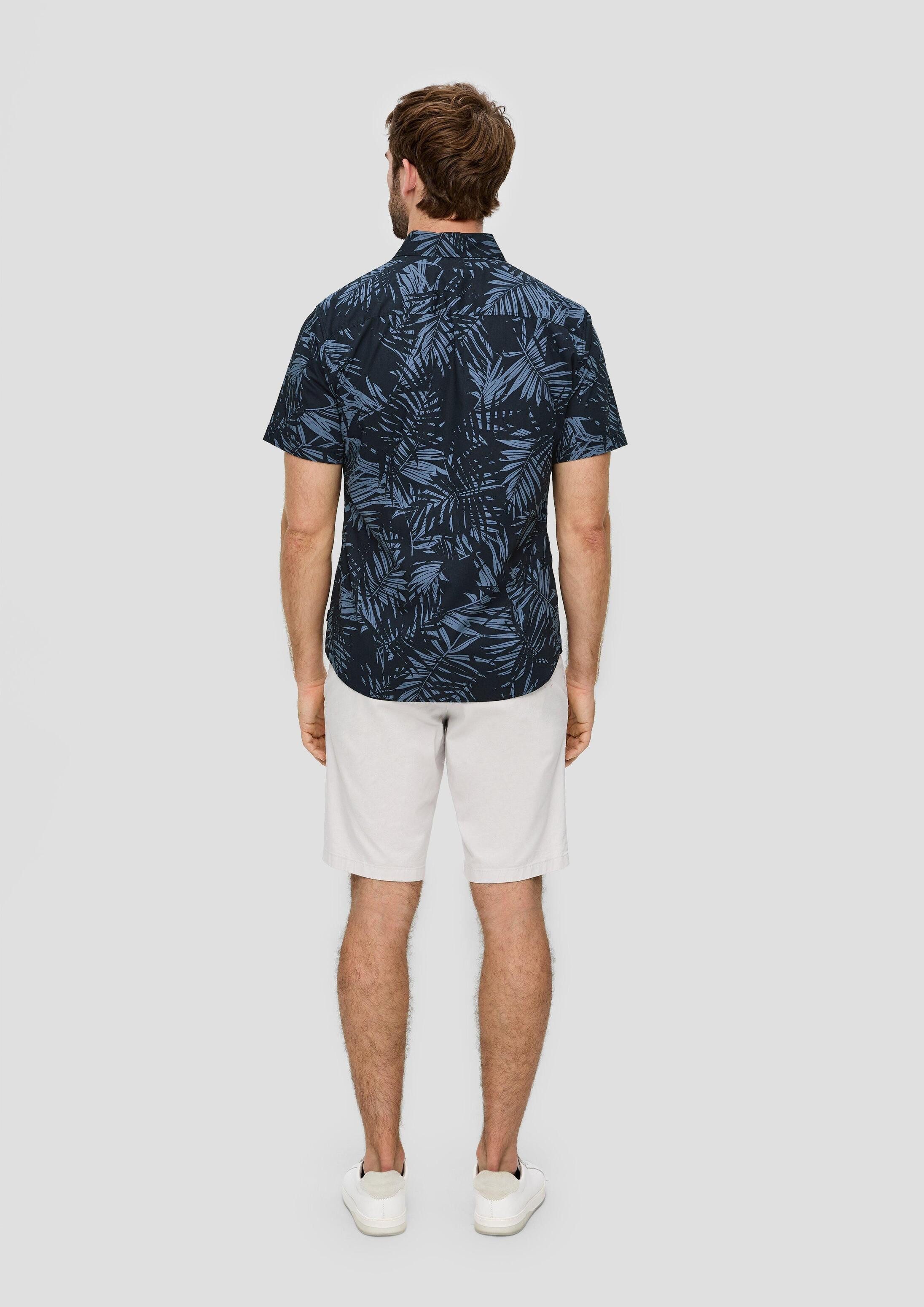 s.Oliver Kurzarmhemd Hemd Kurzarmhemd mit Button-Down-Kragen