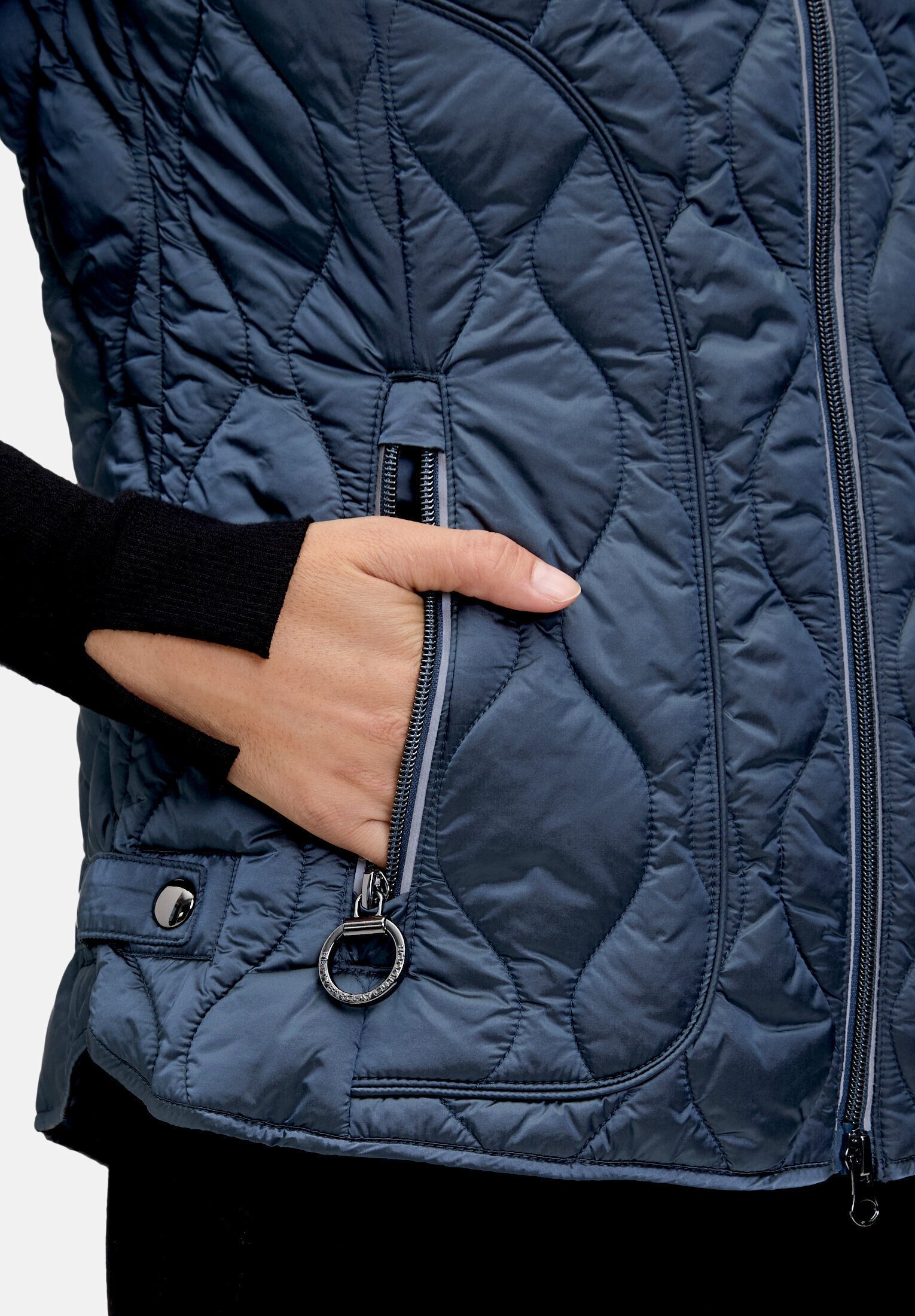 Betty Barclay Strickweste Damen mit Stehkragen