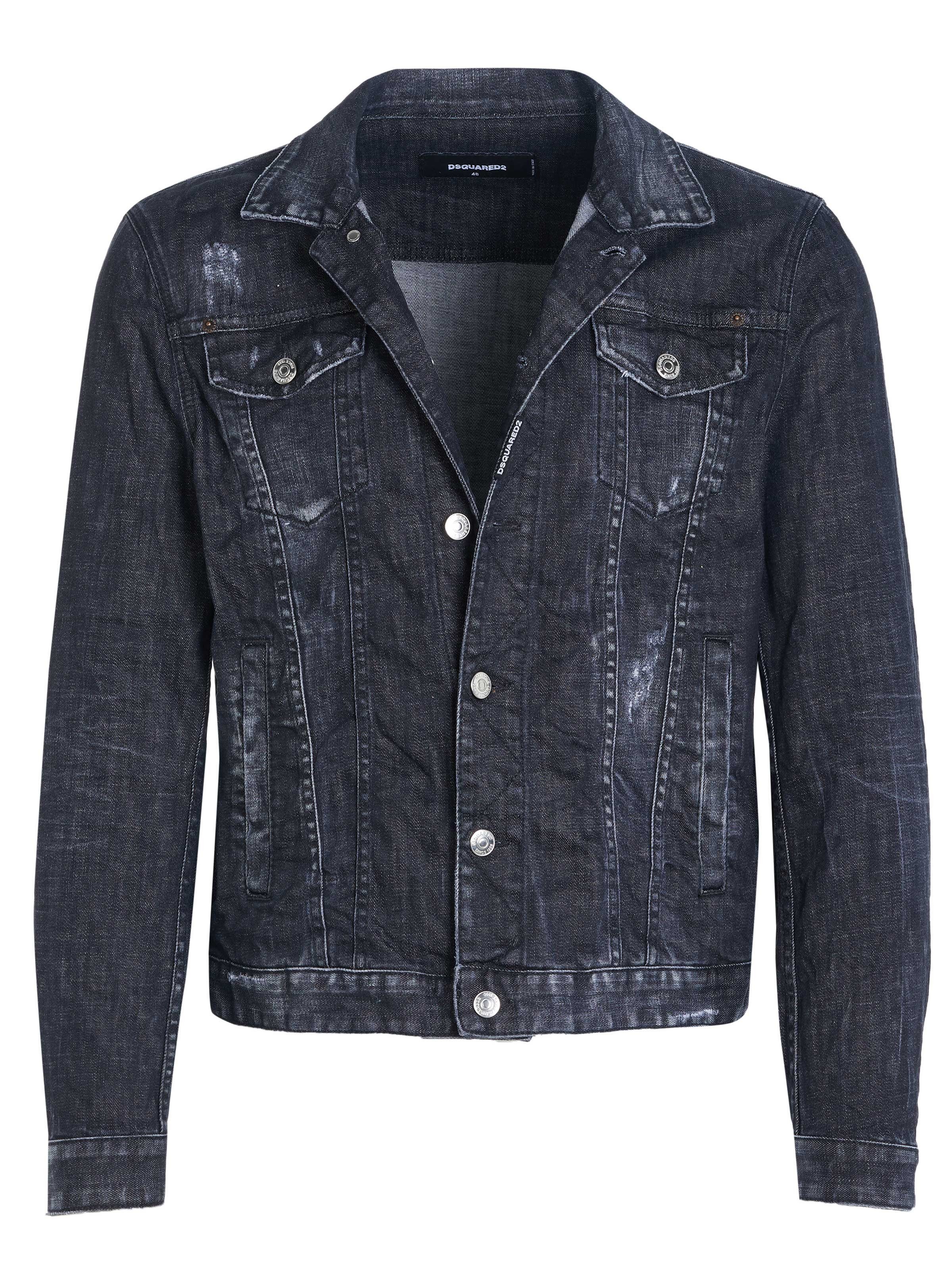 Dsquared2 Jeansjacke Dsquared2 Jacke dunkelgrau