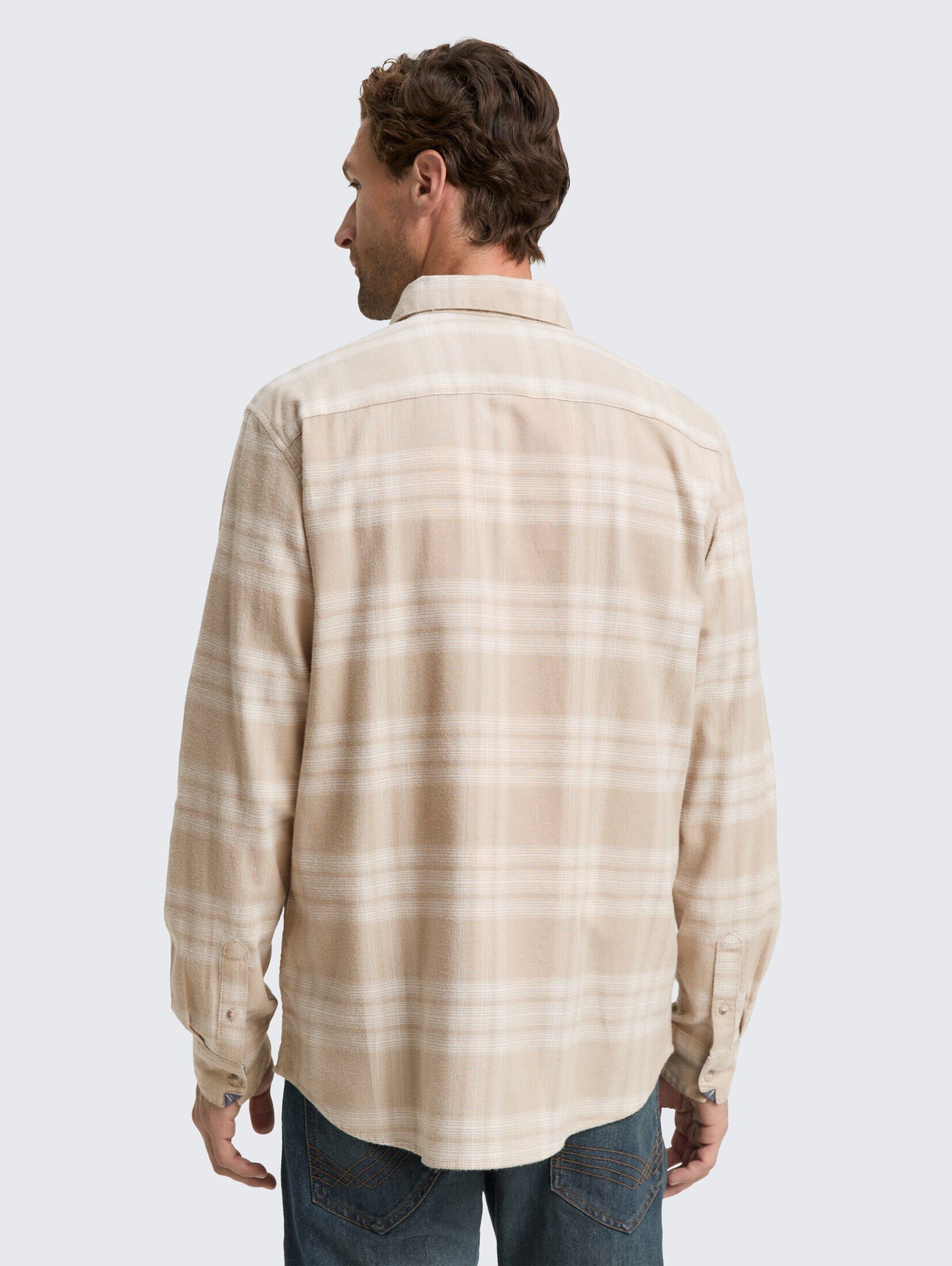 TOM TAILOR Langarmhemd Blusen & Shirts Regular Fit Hemd mit Logo-Stickerei