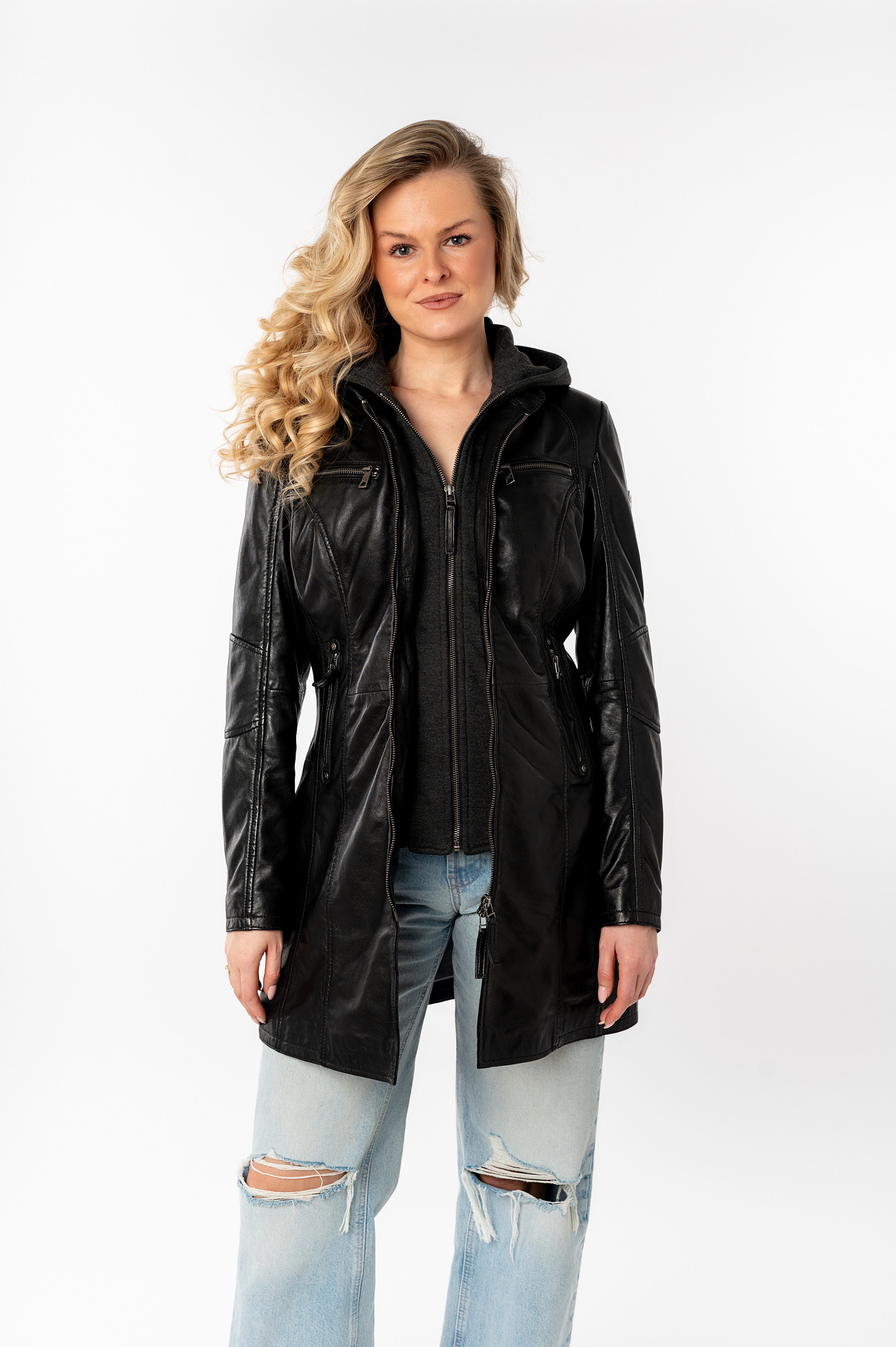 Mauritius Ledermantel Bente 2-in-1-Lederjacke mit abnehmbarem günstig online kaufen