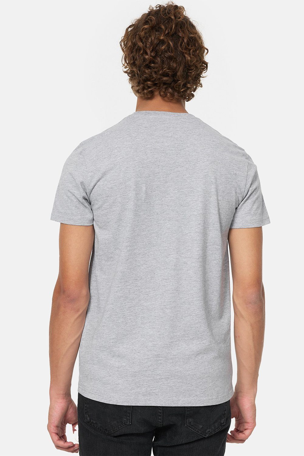 Lonsdale Grey/Black T-Shirt Marl DERVAIG