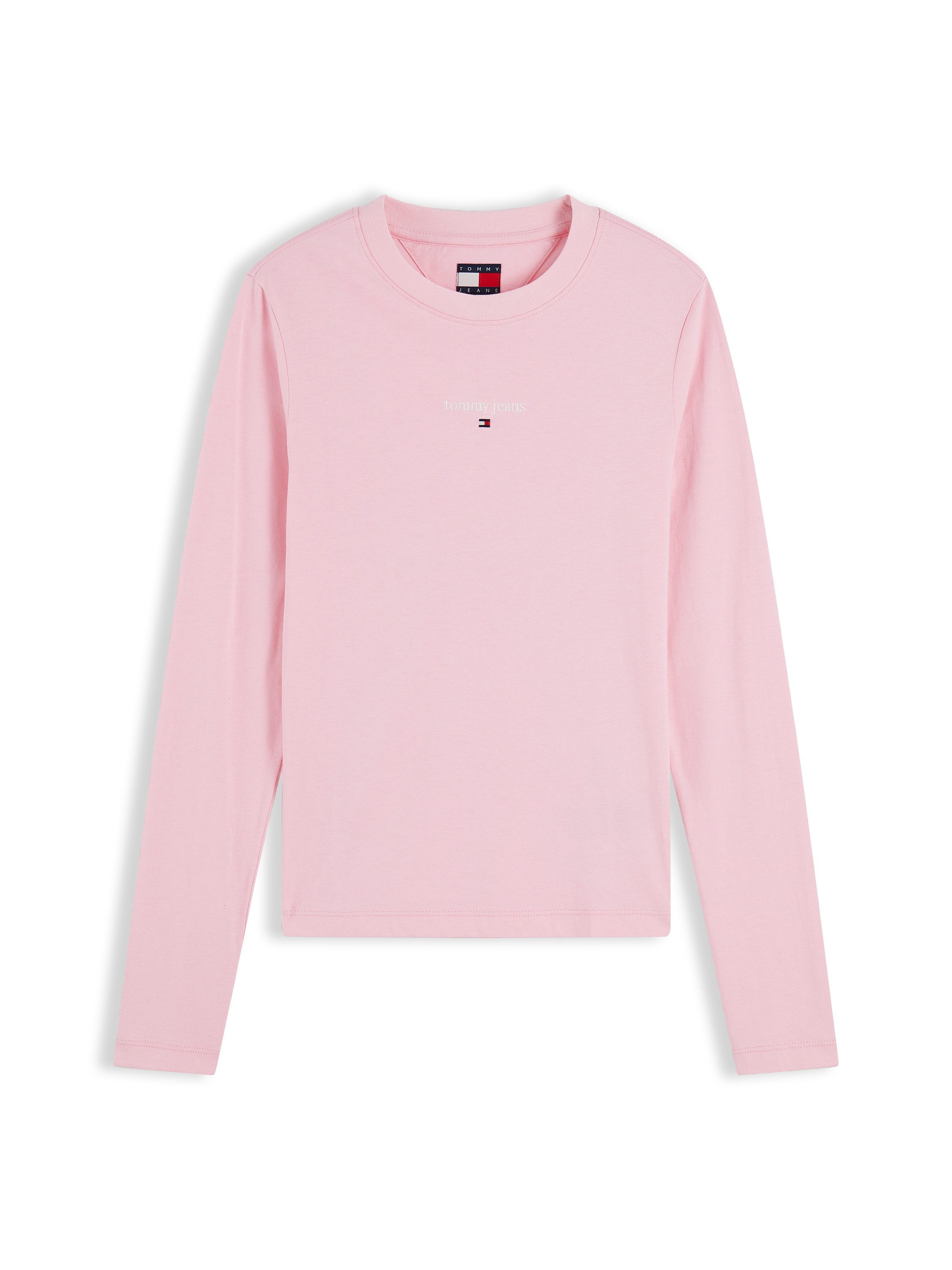Tommy Jeans Langarmshirt TJW SLIM CLASSIC LOGO LS TEE Baumwollmischung, slim fit