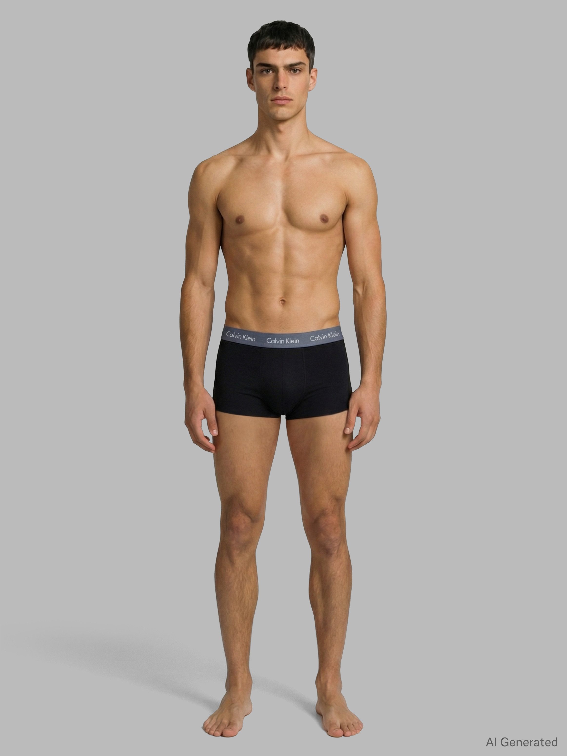 Calvin Klein Underwear Trunk LOW RISE TRUNK 5PK (Packung, 5er-Pack) mit Logo-Elastikbund (5 Stück)