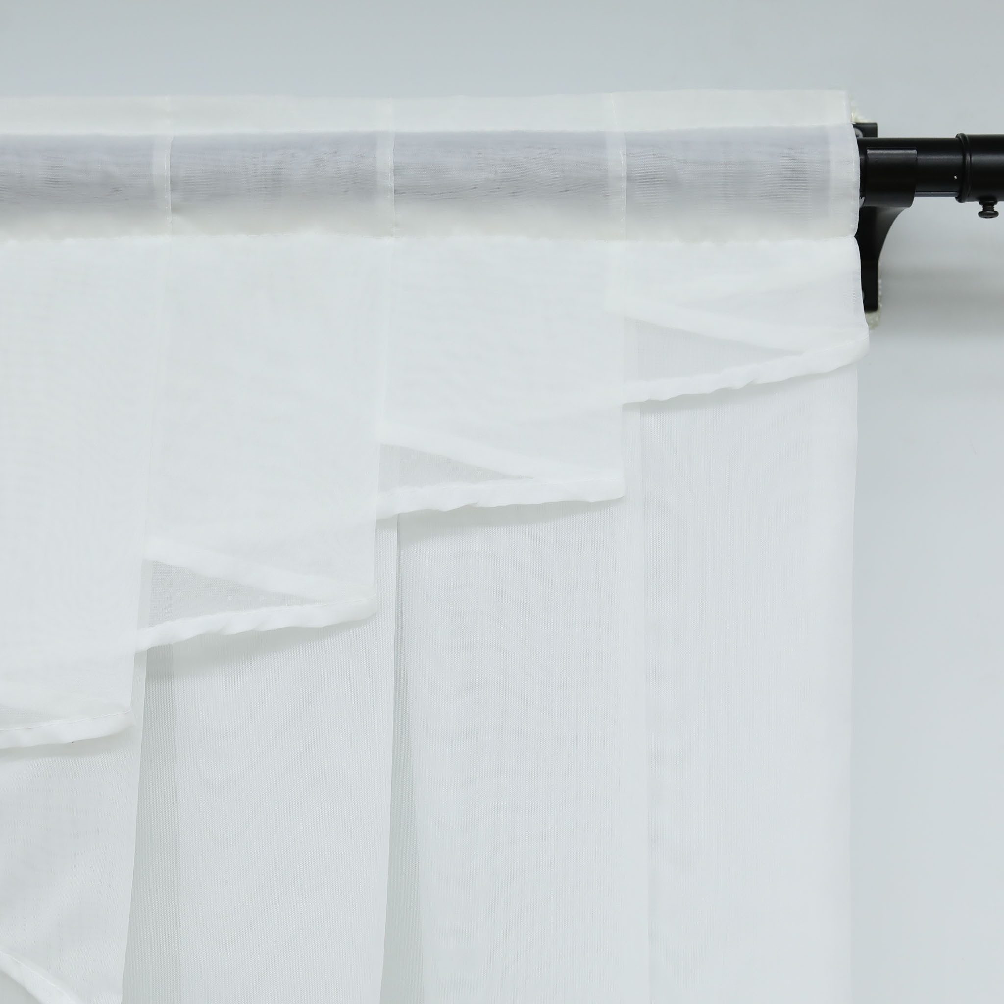 Joyswahl Scheibengardine Gerda, Stangendurchzug, transparent, mit Tunnelzug günstig online kaufen