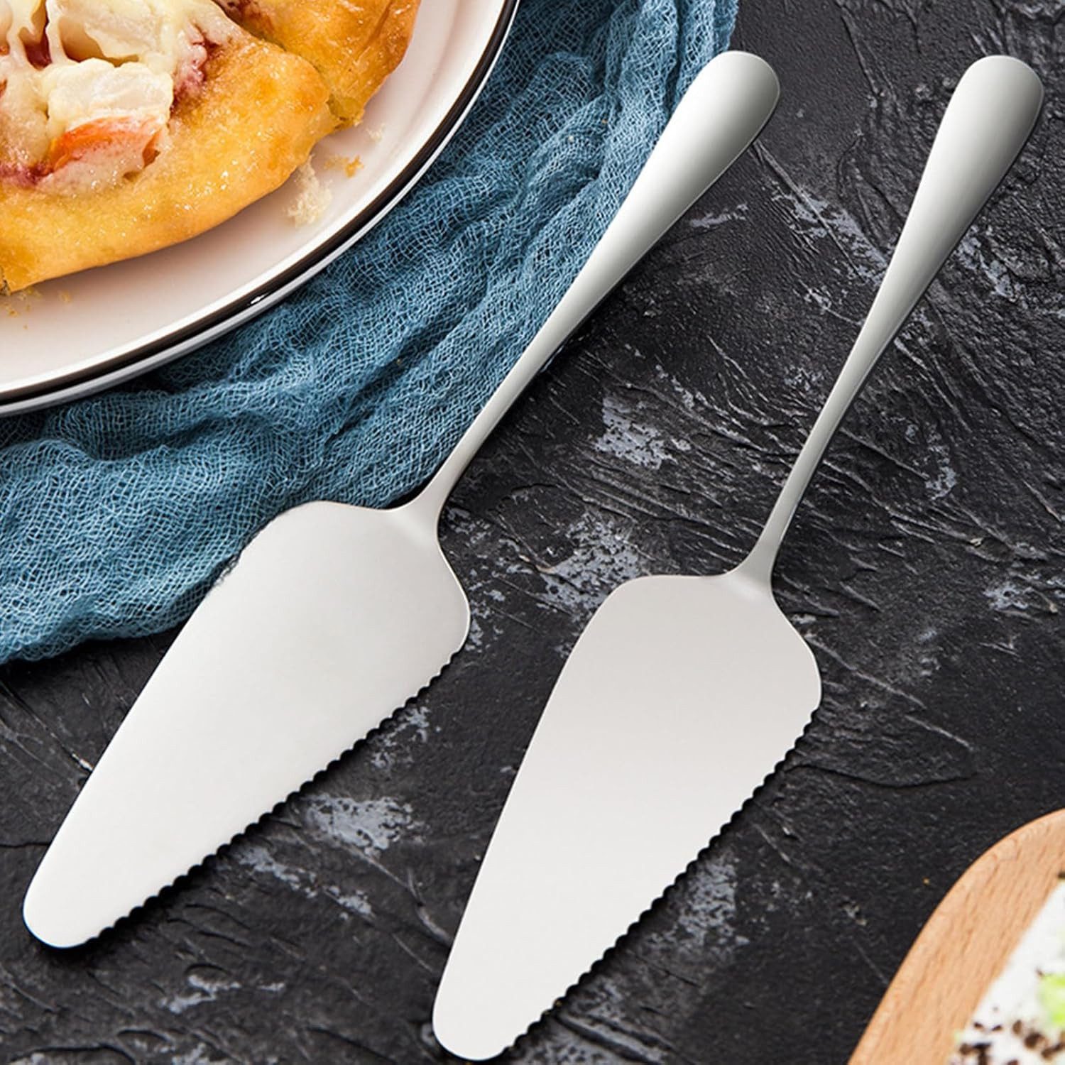 FELIXLEO Kuchenheber 6tlg Tortenheber Set Edelstahl Mit Kuchenmesser Für Partys