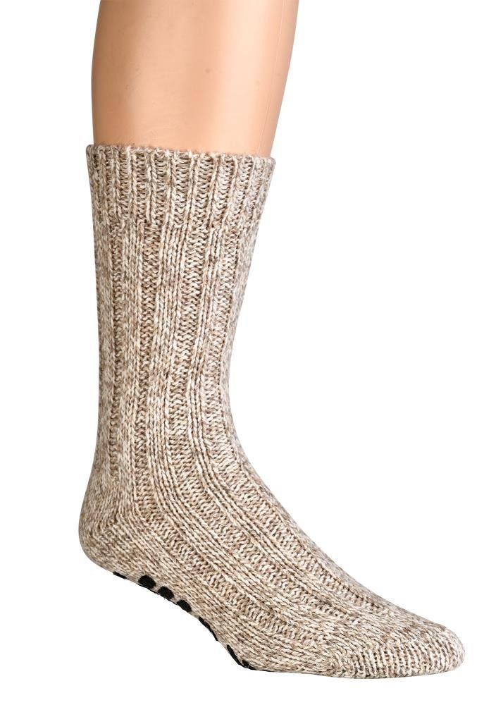 ABS-Socken Antirutsch - Gr. ABS Druck (2 ABS Farben Paar) Wolle 35 49% 50 Wowerat Norwegersocken 4