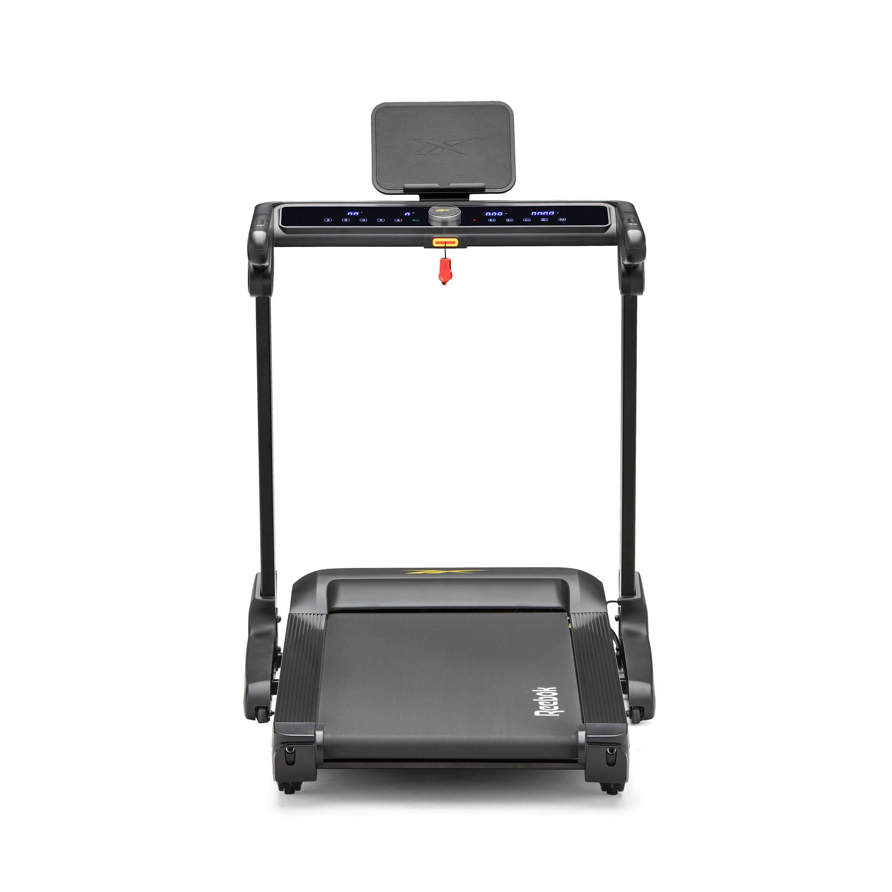 Reebok Laufband Reebok ERS 510T Laufband – klappbar, 18 km/h, Suspension-Dämpfung, Soft-Drop-Klappsystem, 90% vormontiert