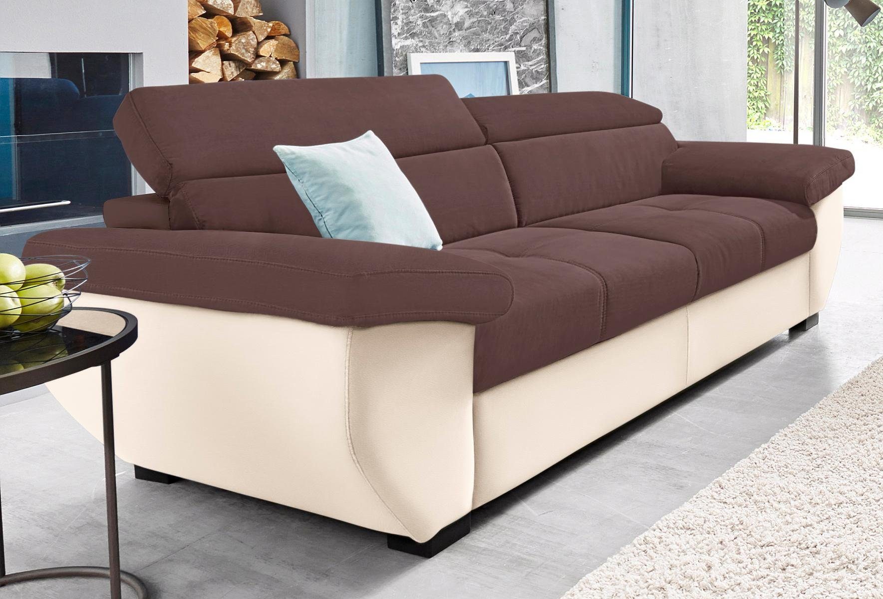 COTTA 2,5-Sitzer Speedway, Big-Sofa mit Kopfteilverstellung günstig online kaufen