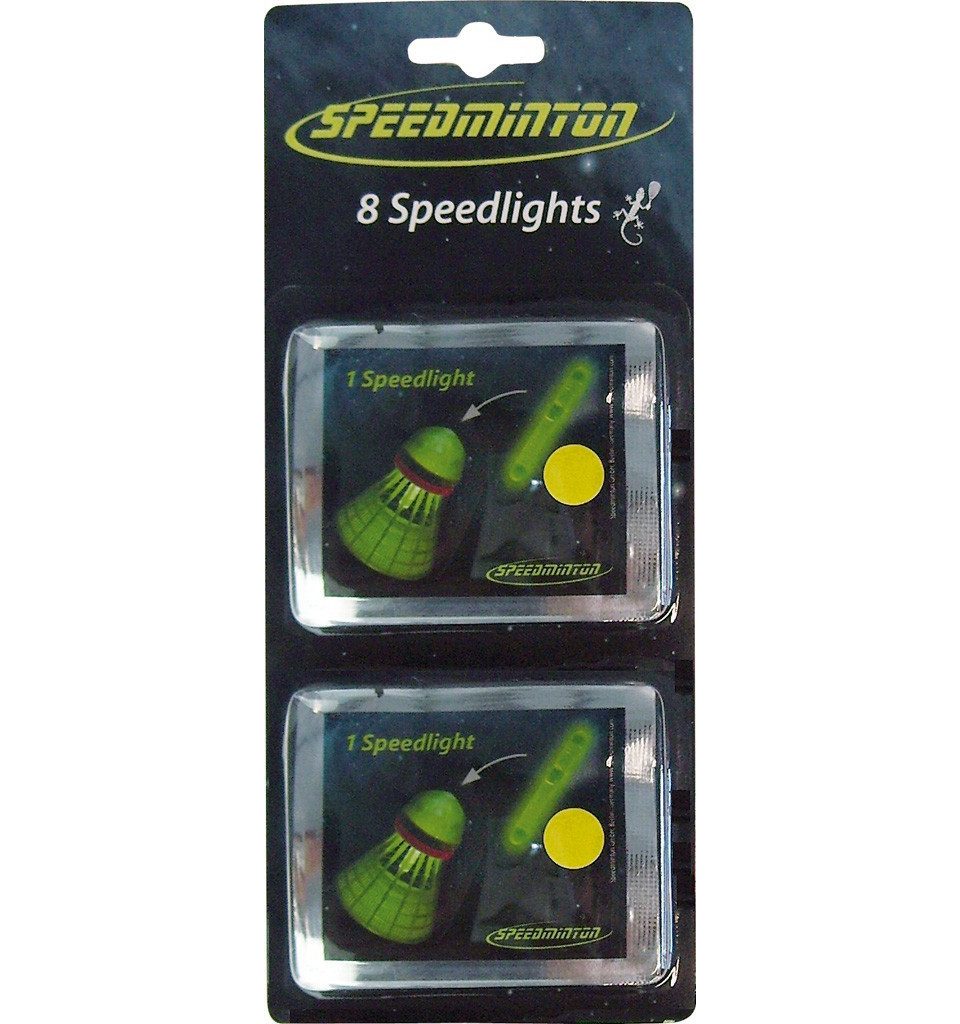 Speedminton Speed-Badmintonschläger Speedminton 400401 - Speedlights 8 Stück, gelb