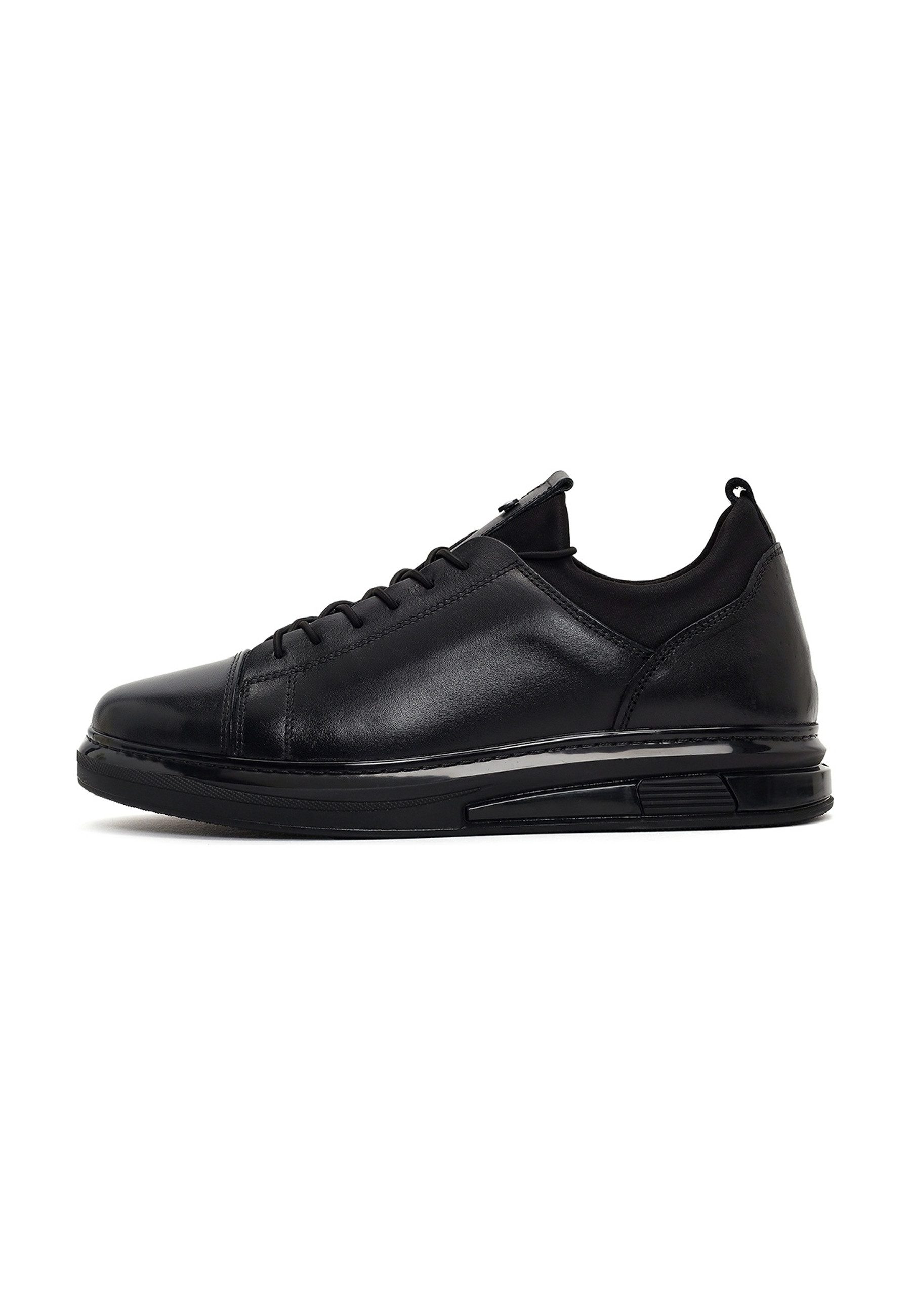 Derimod Leder Sneaker Sneaker Echtes Leder, EVA-Sohle, Textilfutter, Elastische Schnürsenkel