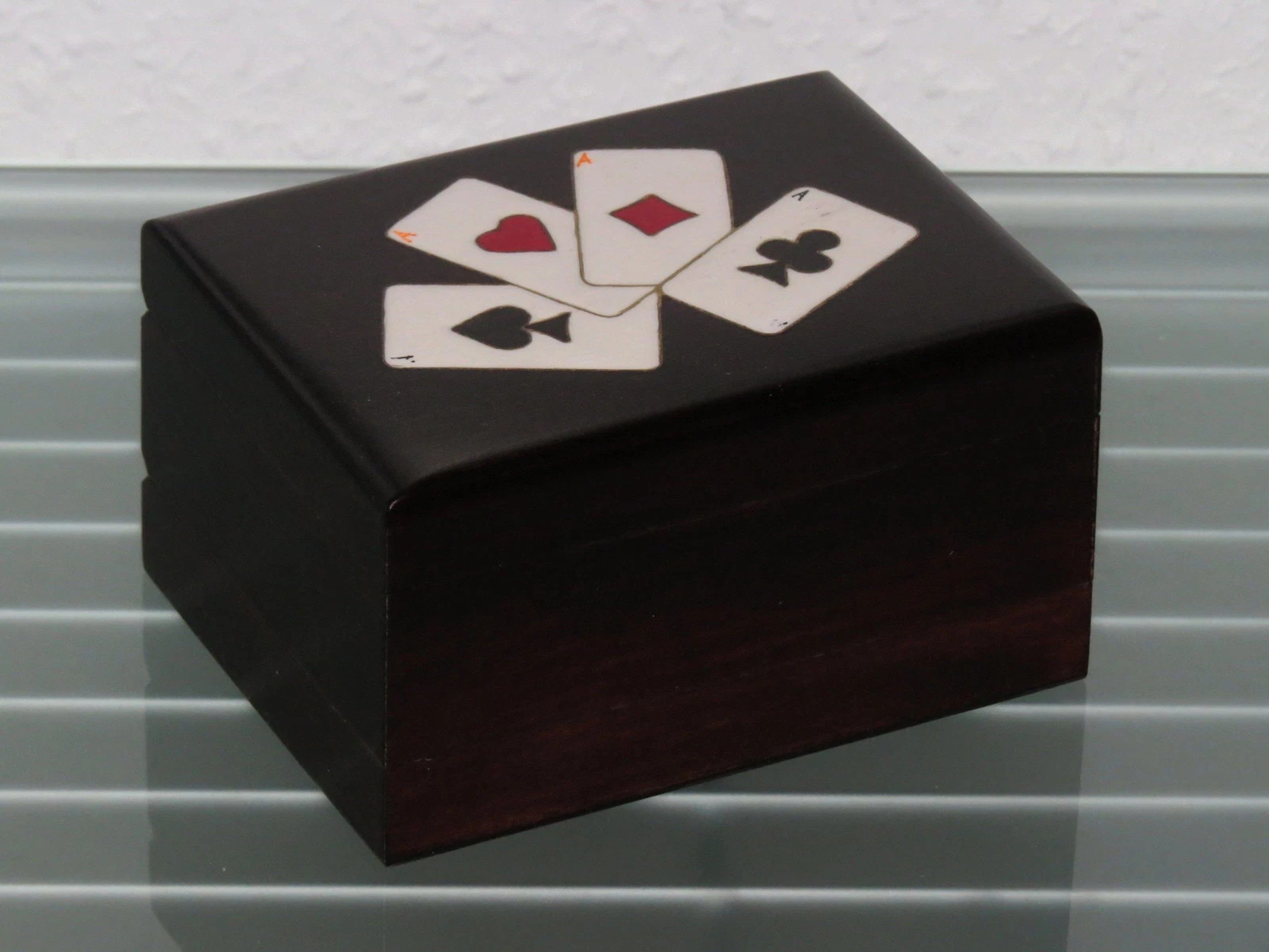 Holzprodukte Sortimentskasten Kartenbox Holzkästchen Kästchen Kassette Aufbewahrung Karten