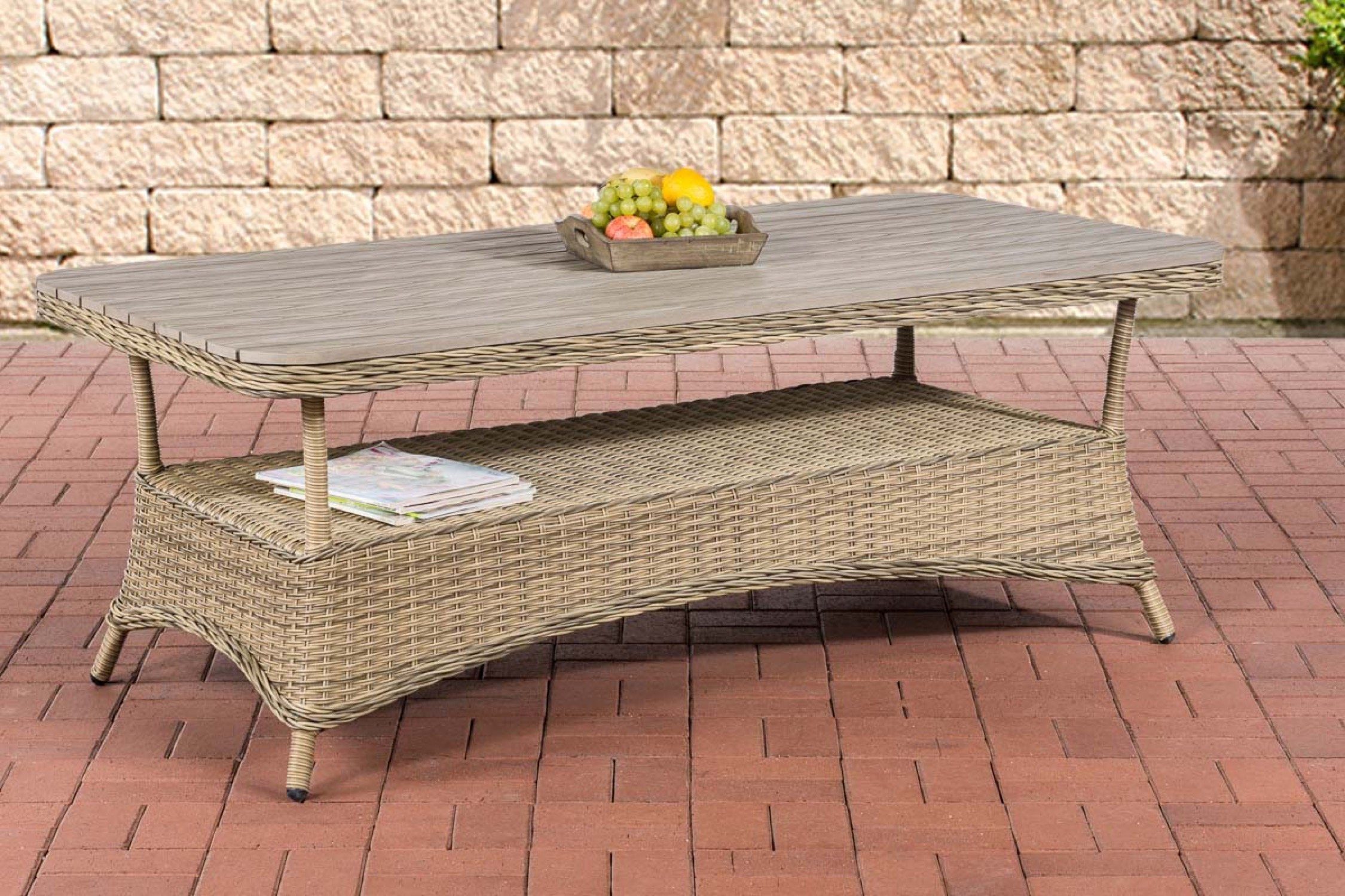 TPFGarden Gartentisch Pantheon Loungetisch Für Garten Balkon Terrasse