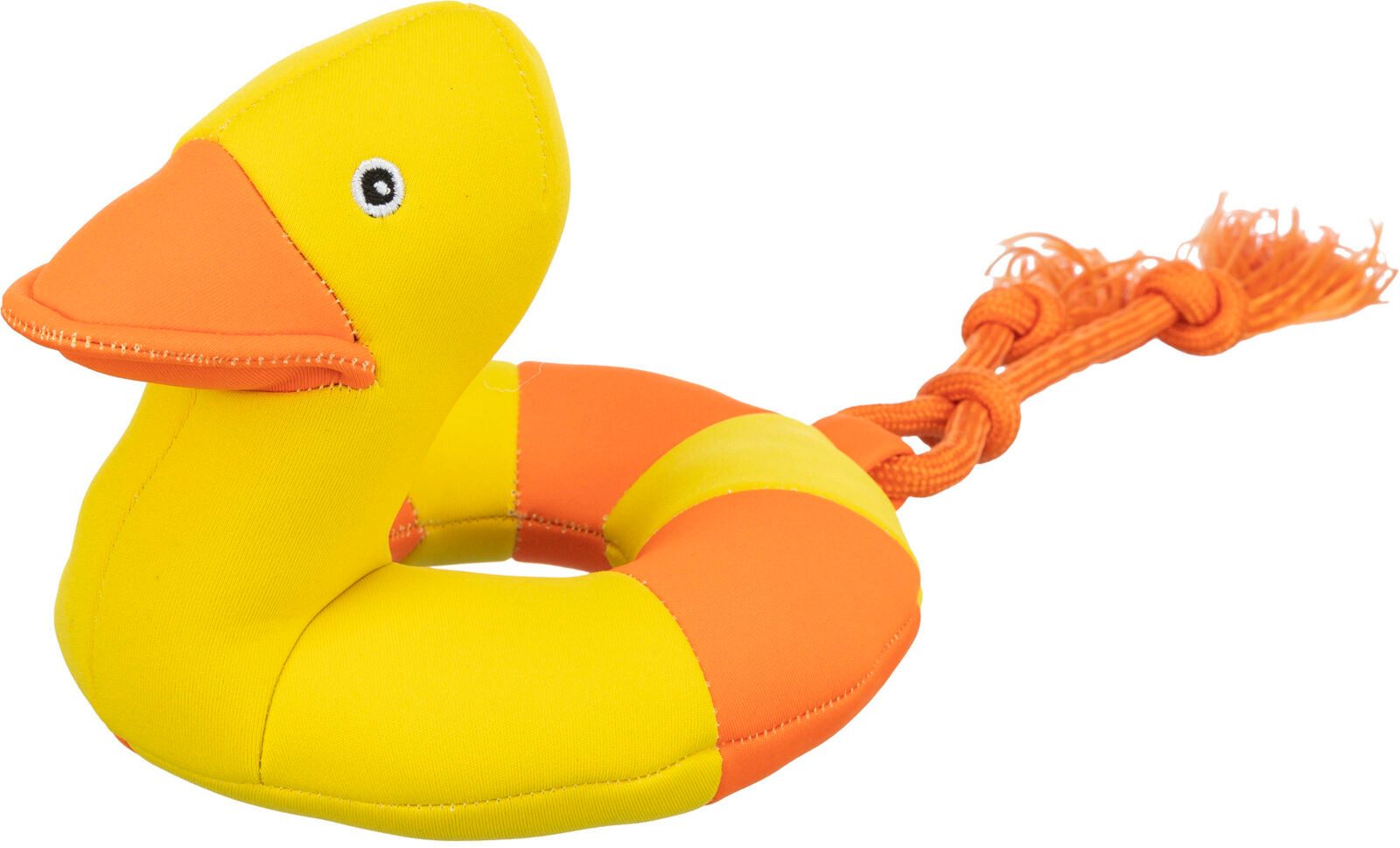 TRIXIE Wasserspielzeug Aqua Toy Ente am Seil - diverse - 20 cm/36 cm, Polyester, Stoff