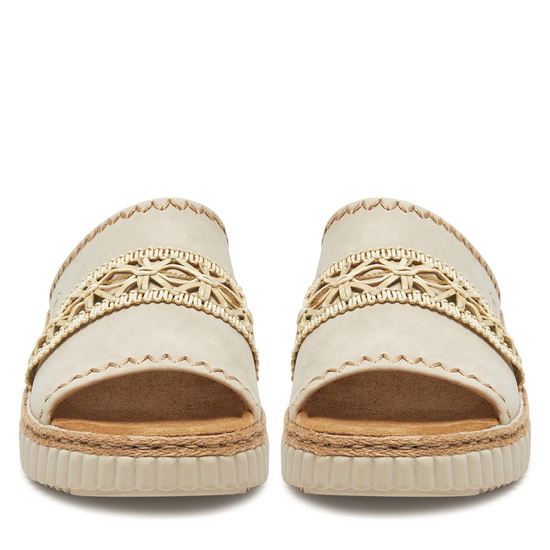 Rieker Rieker Damen-Flip-Flops Beige 69278-60 Badepantolette