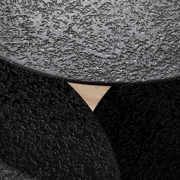 RINGO-Living Beistelltisch Couchtisch Xezal in Schwarz aus Holz 3er-Set 530x540x540mm, Möbel