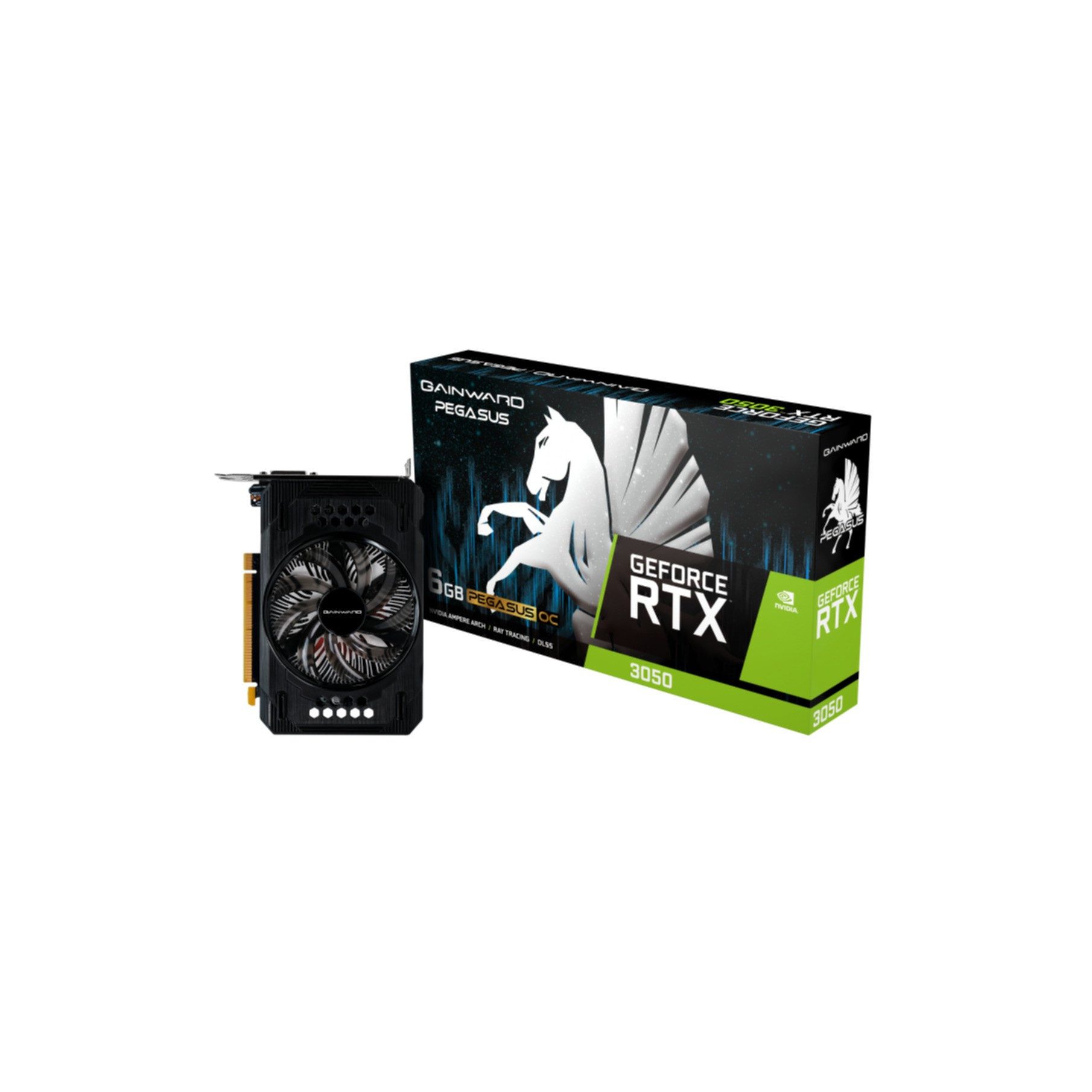 Gainward GeForce RTX 3050 Pegasus Grafikkarte – 6 GB GDDR6, 1470 MHz, Mit DisplayPort, HDMI, DVI