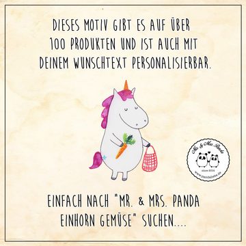 Mr. & Mrs. Panda Shopper Einhorn Gemüse - Weiß - Geschenk, Pegasus, Bio, Freizeittasche, Einho (1-tlg), Modisches Design