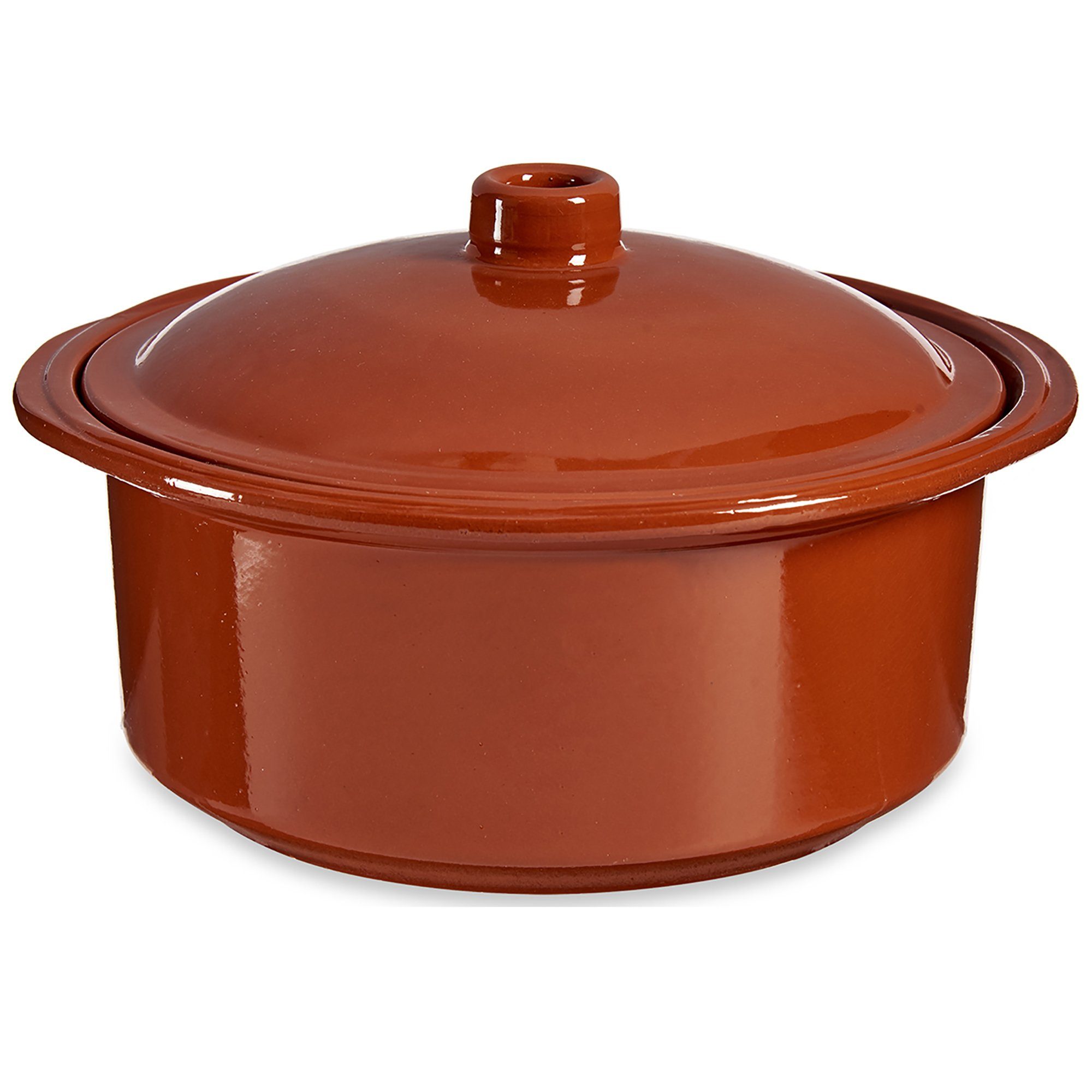Annastore Dampfgartopf Tontopf Cocotte mit Deckel - ofenfest und hitzebeständig, Auflaufform, Cocotte Ofentopf