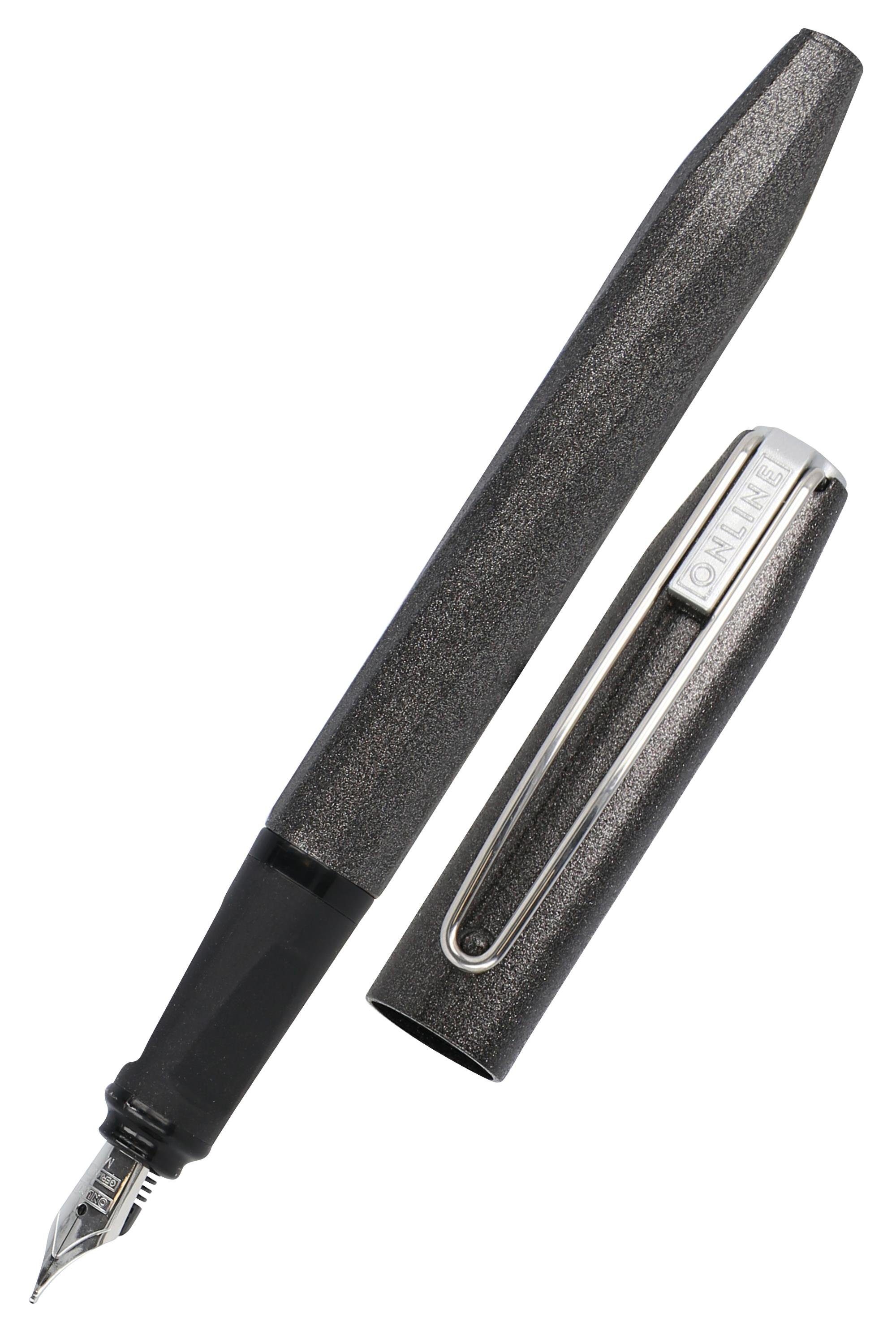 Online Pen Füller Slope, ergonomisch, ideal für die Schule, inkl. Tintenpatrone Schwarz