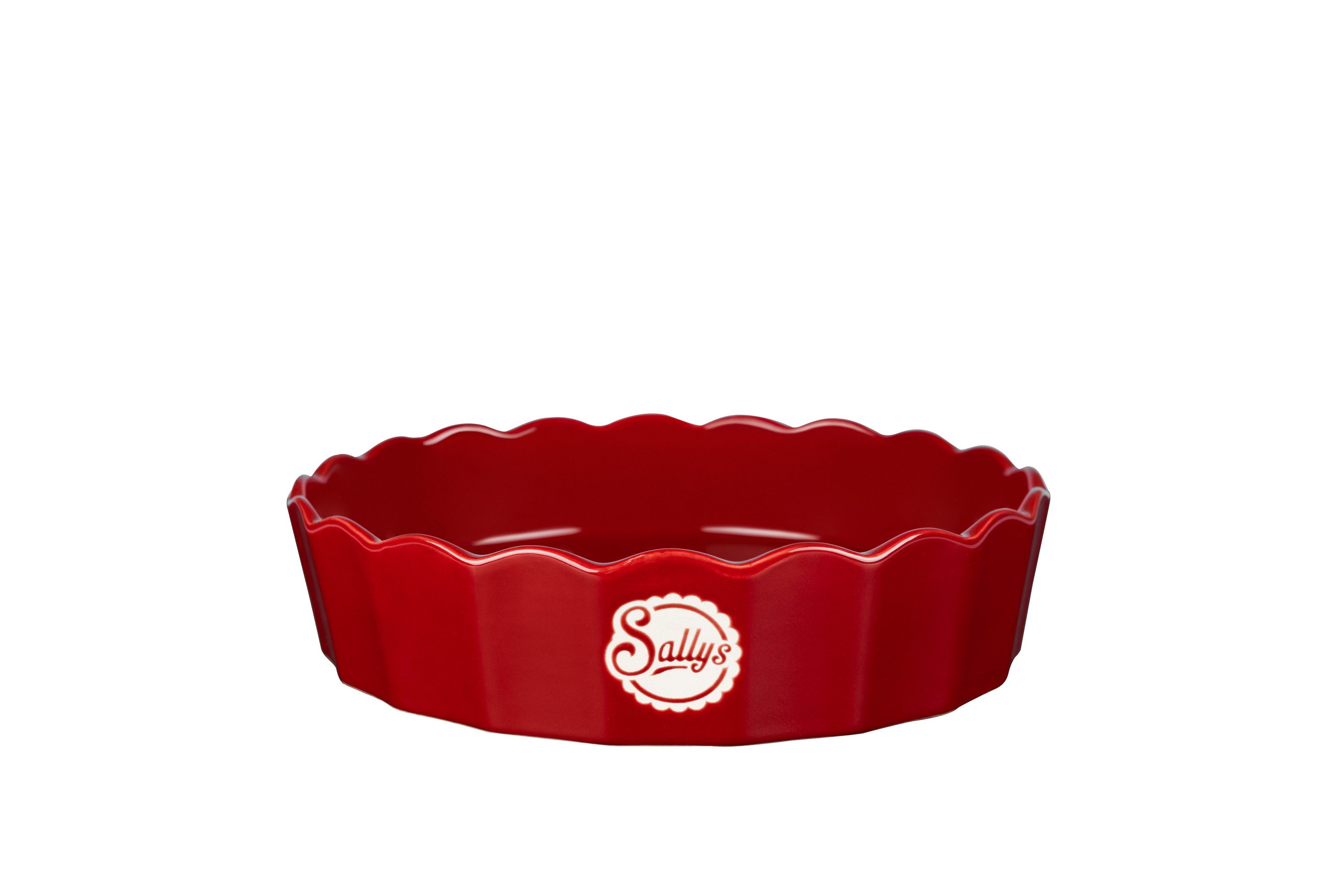 Sallys Auflaufform - Stoneware Ofenform rund 24,5 cm - aus natürlichen Materialien