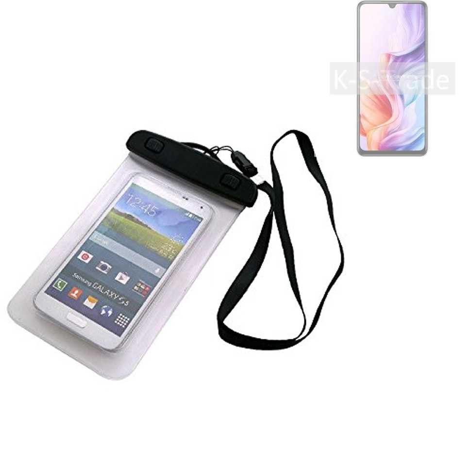 K-S-Trade Handyhülle für ZTE Blade V70 Max, Schutz Hülle Handy Hülle Beach Bag wasserdicht 16cm x 10cm