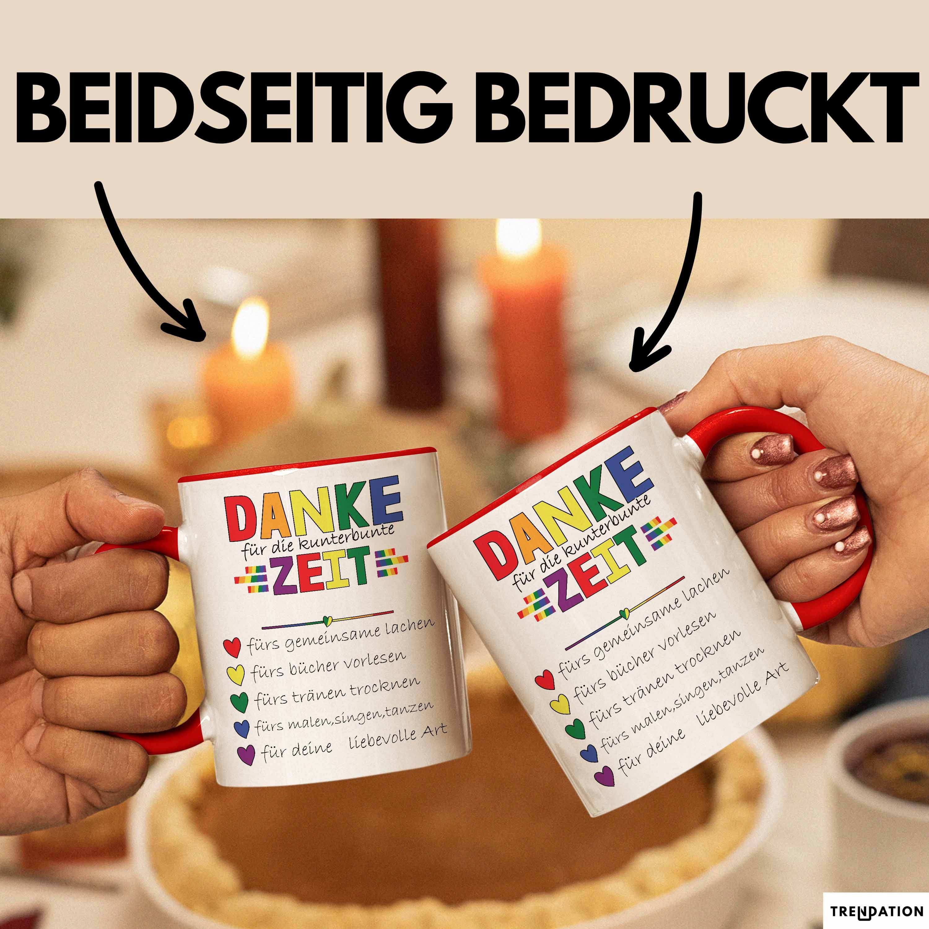 Trendation Tasse Erzieherin Abschiedsgeschenk Tasse Abschied Kindergarten Geschenkidee