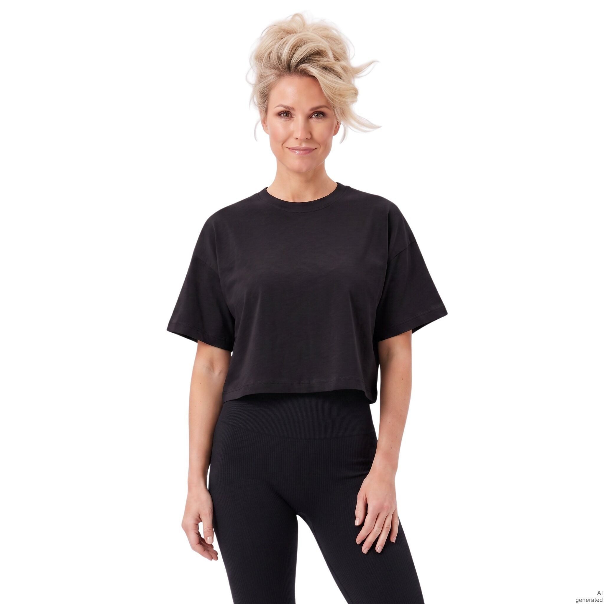 TAO Yoga & Relax Shirt FLEXY Shortcutted T-Shirt Oversized Optimal für Yoga, Pilates, Fitness und Freizeit