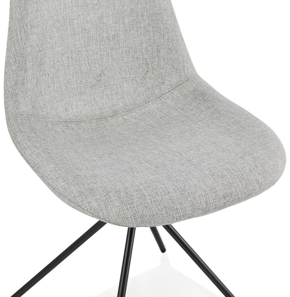 Beige/Grau Esszimmerstuhl Stuhl Textile KADIMA OLIVIA DESIGN (light