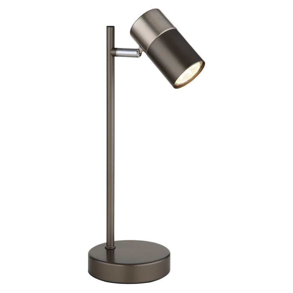 GLOBO LIGHTING Tischleuchte, Leuchtmittel nicht inklusive, Tischleuchte Büroleuchte Beweglicher Spot Schwarz Schalter H 35 cm