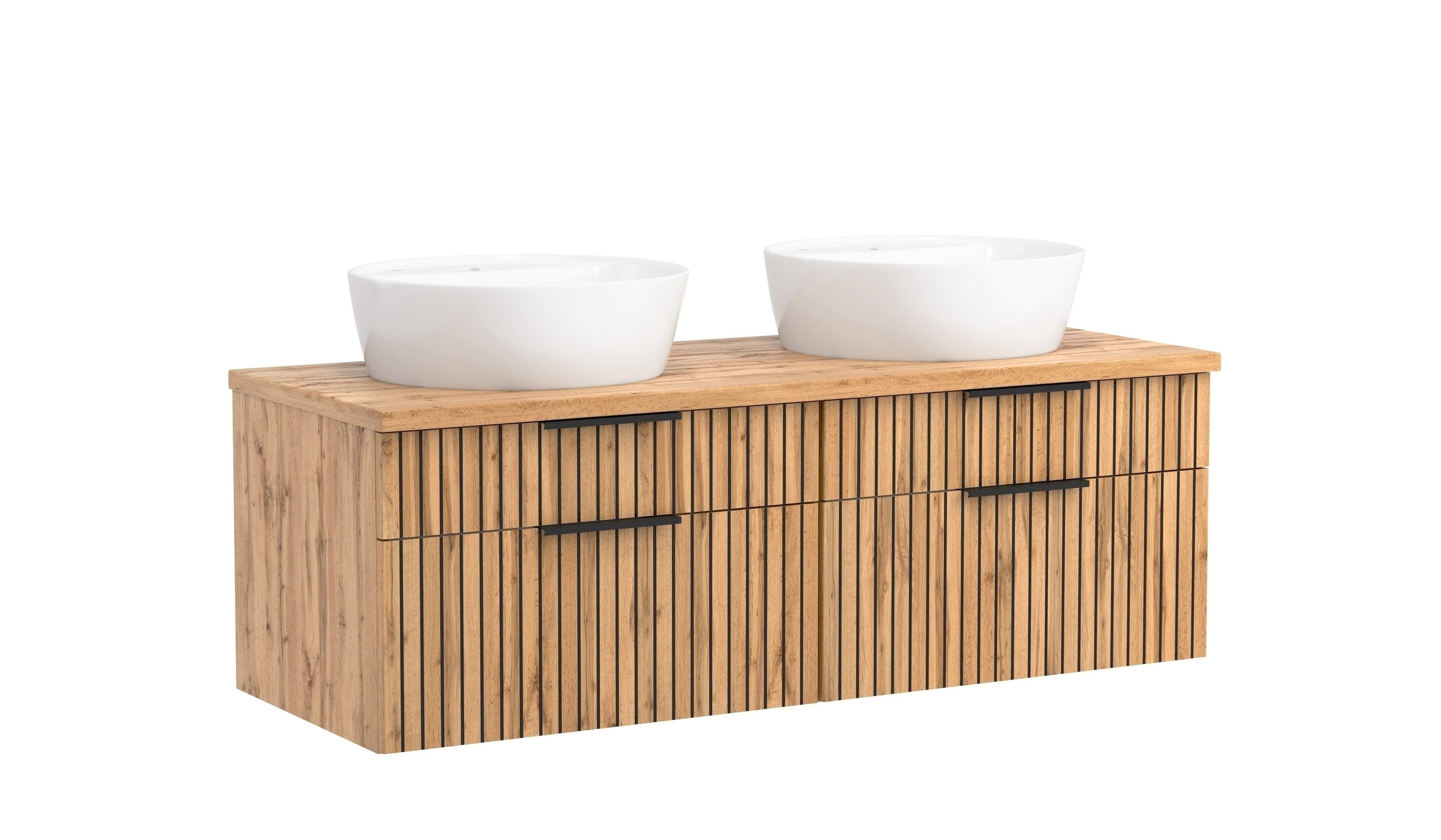 HELD MÖBEL Waschtisch in Wotaneiche-Dekor - 120x41x47cm (BxHxT)