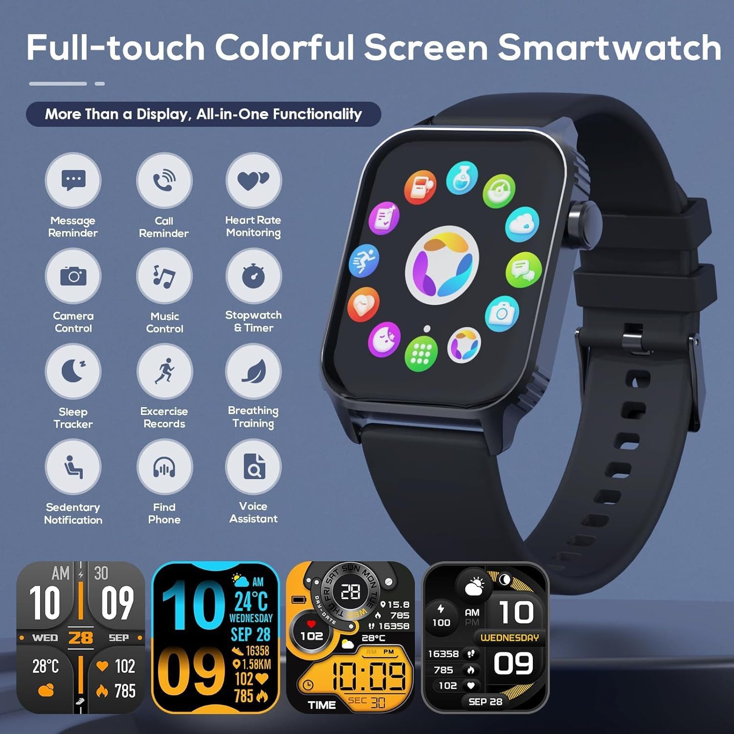 Forrlite 2026 Neues Smartwatch Damen Herren&kabellose Bluetooth-Kopfhörer Set Smartwatch 1.85'' HD Fitnessuhr,Smart Watch for Women mit 200+ Sportmodi,Fitness Tracker mit Herzfrequenz,SpO2,Schrittzähler & Schlafmonitor,IP68 für iOS Android