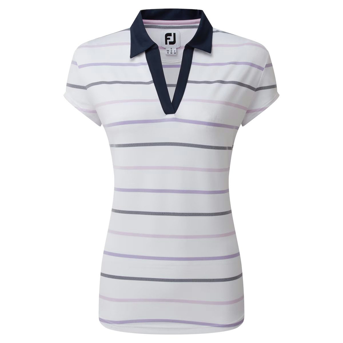FOOTJOY Poloshirt FootJoy Golfpolo Gestreiftes Jacquard Mehrfarbig Damen EU M