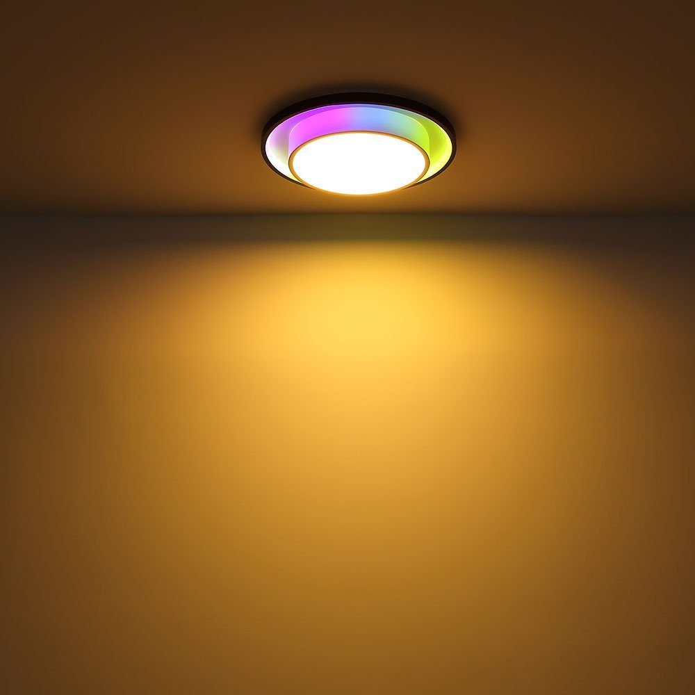 Dimmbar Globo LED LED Deckenleuchte, D cm RGB Deckenleuchte Farbwechsler Fernbedienung 39,5