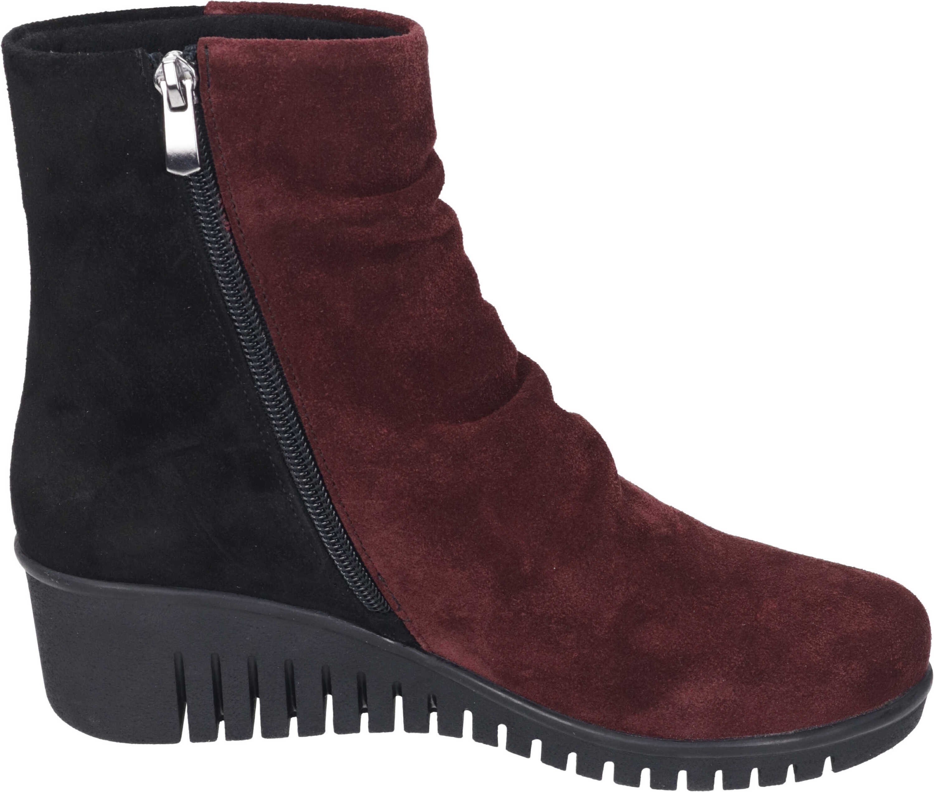 Comfortabel Stiefeletten Stiefelette aus Veloursleder