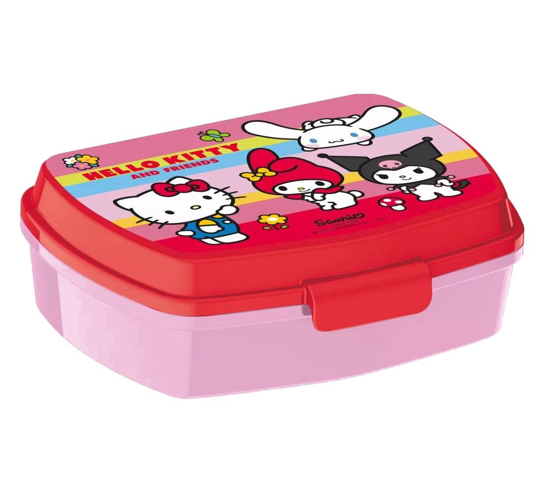 Hello Kitty Lunchbox Stor Brotdose Brotbüchse Sandwich Schule Frühstück Kinder 16x12cm, Brotzeitdose